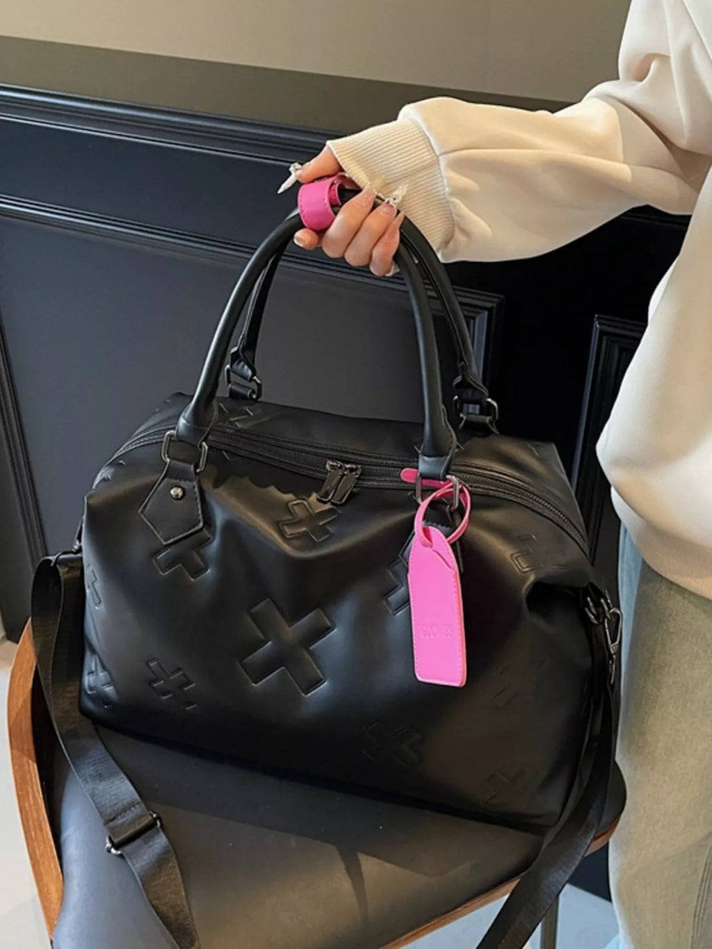 Embossed Duffle Bag