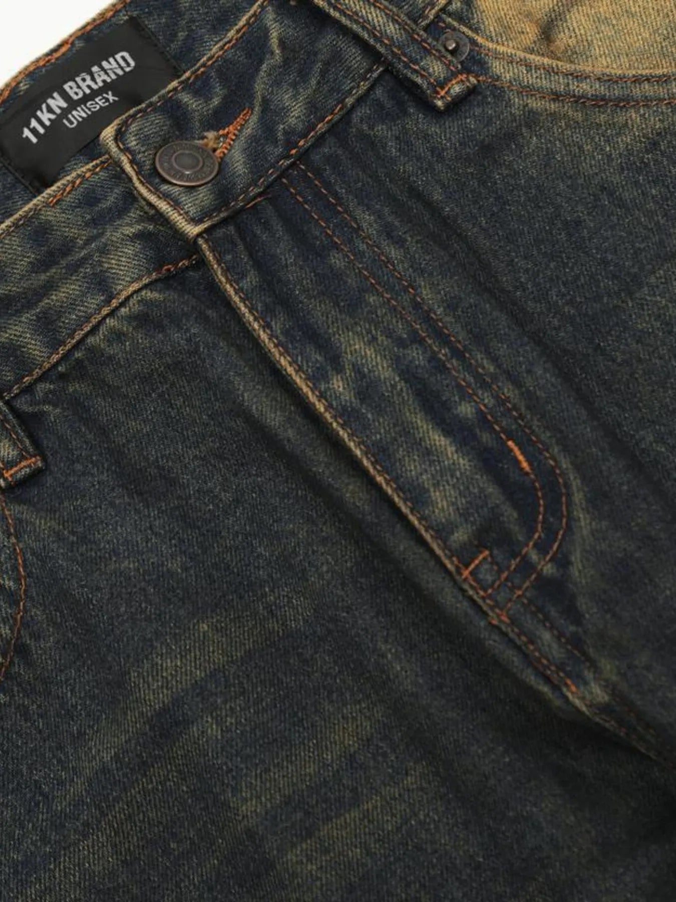 Men's Washed Flare Jeans