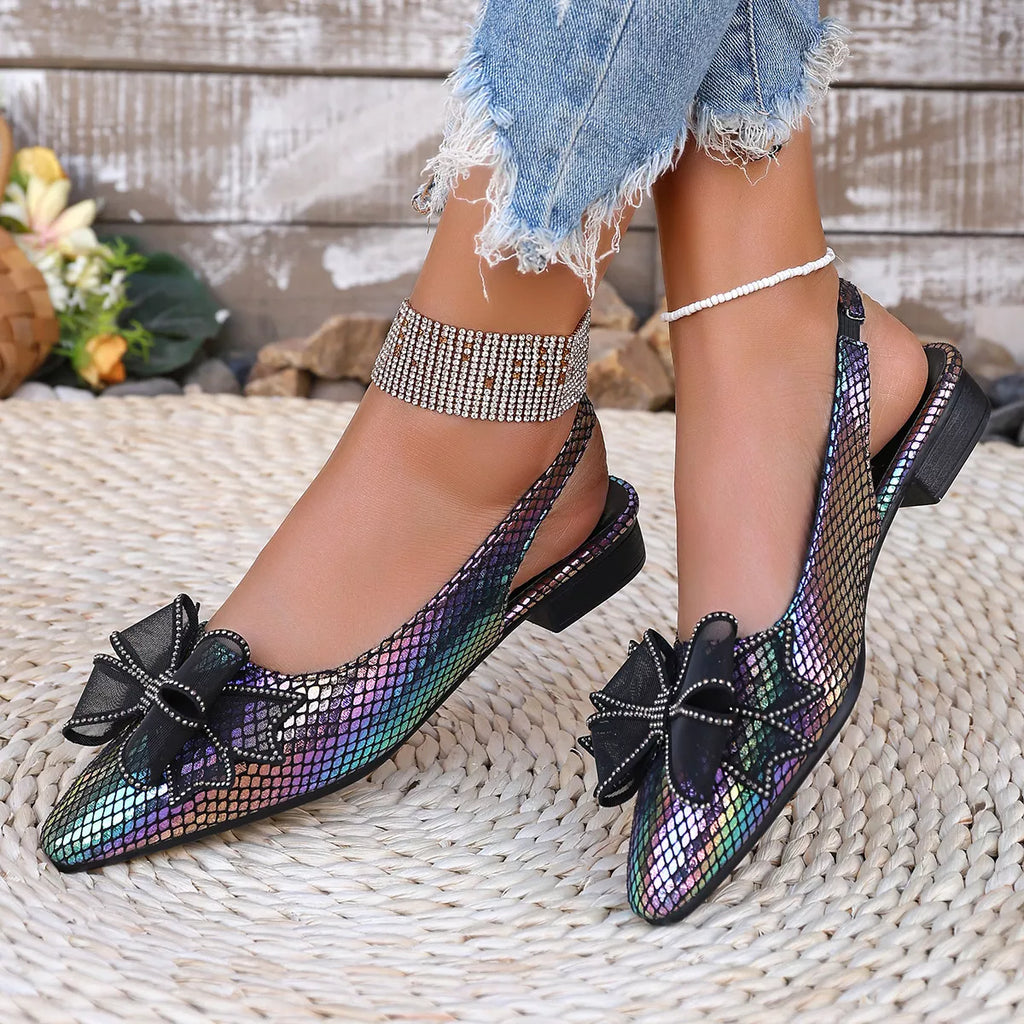 Point Toe Block Heels Sandals