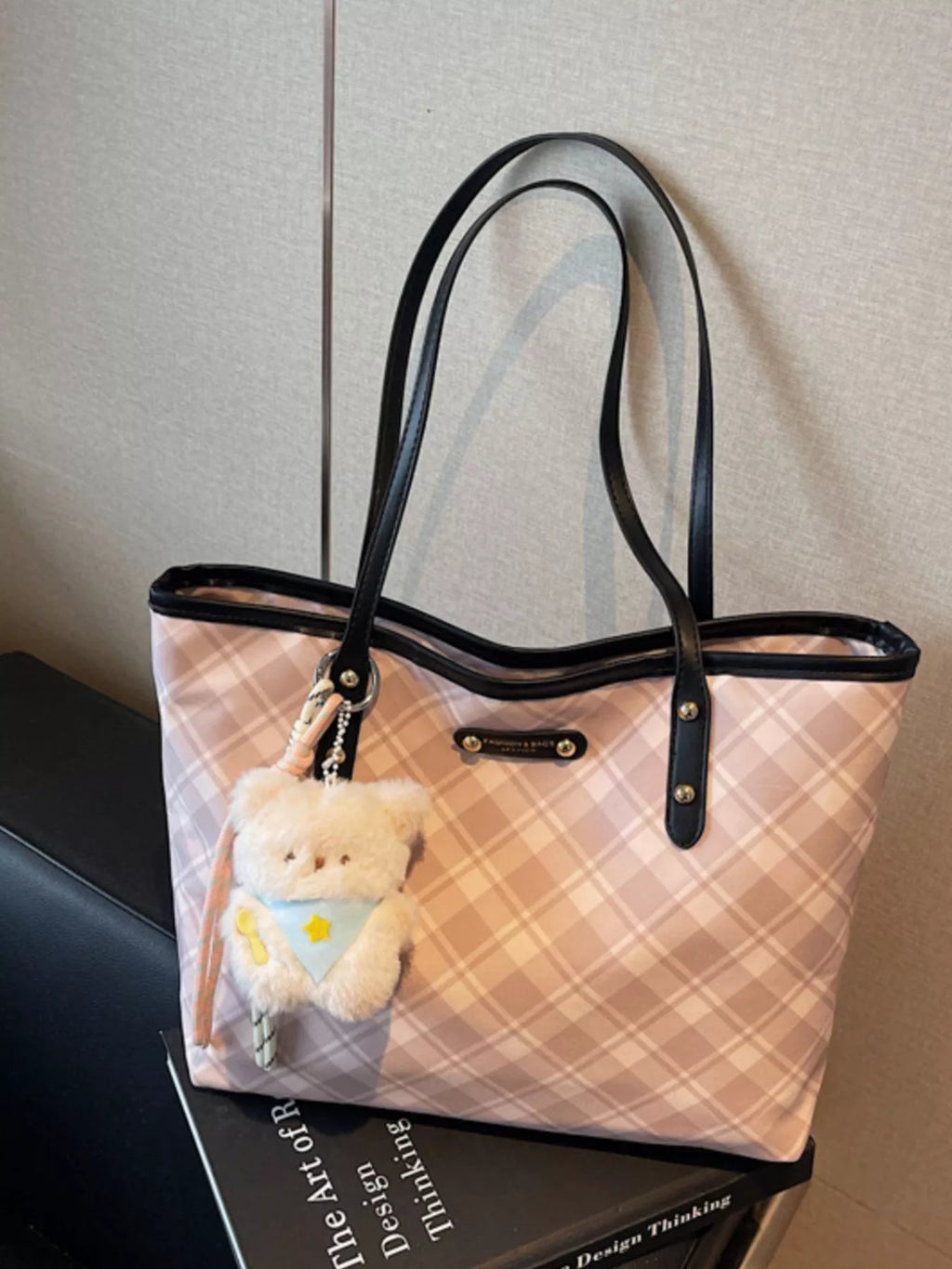 Plaid Pattern Shoulder Bag