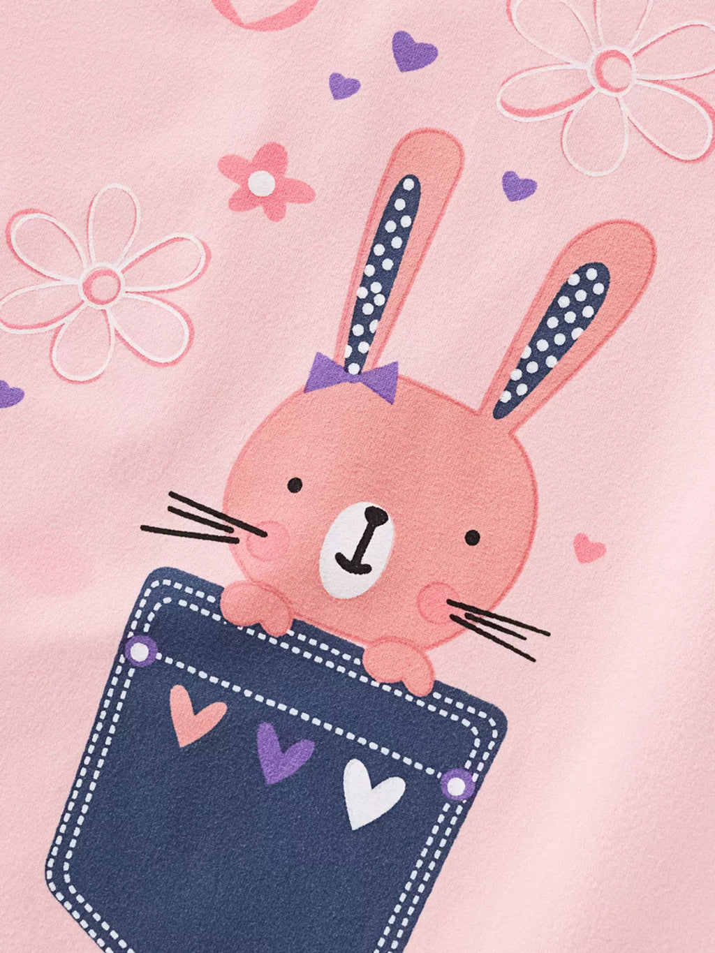 Children's Bunny Round Neck T-Shirt