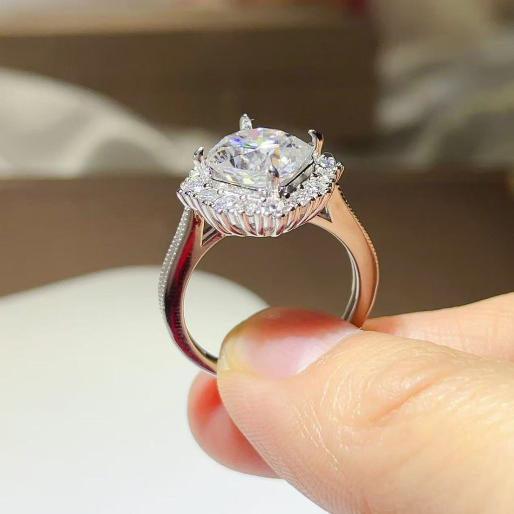 3 Carat Moissanite 925 Sterling Silver Ring