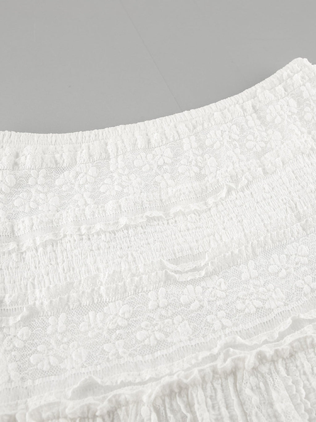 Lace Tiered Maxi Skirt