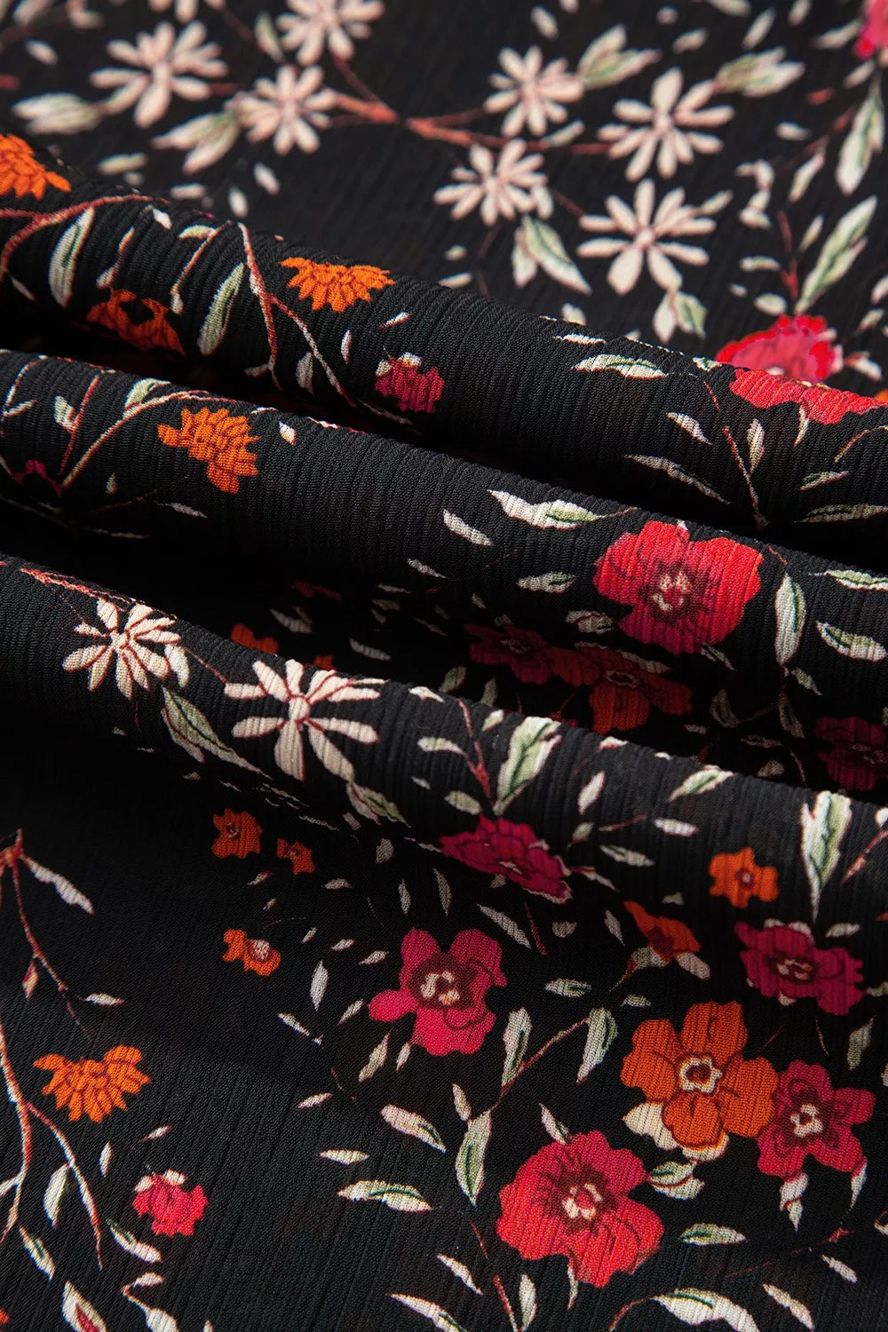 Vintage Floral Print Button-Down Shirt