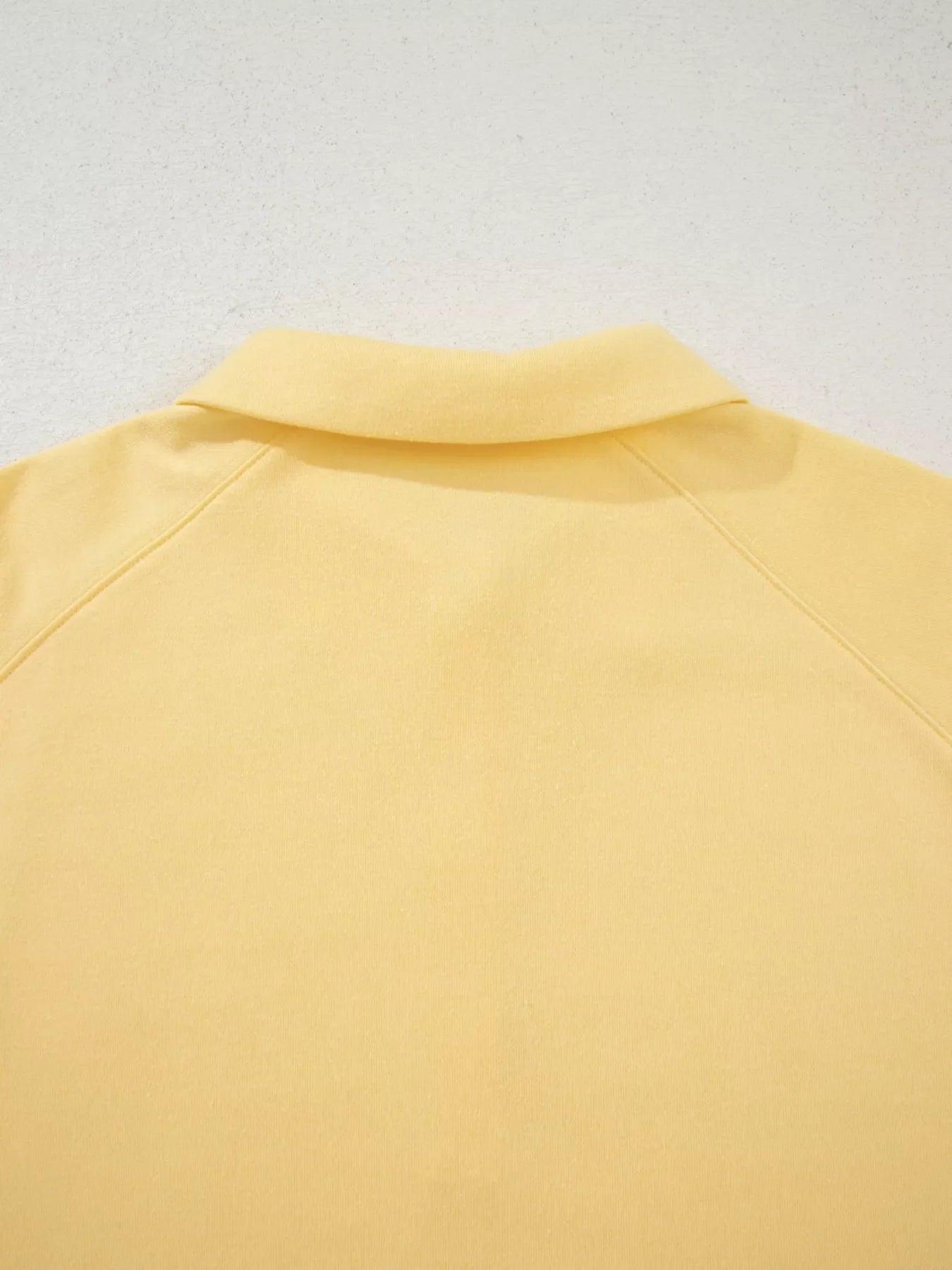 Button Collar Drop Shoulder Top and Shorts 2pcs Set