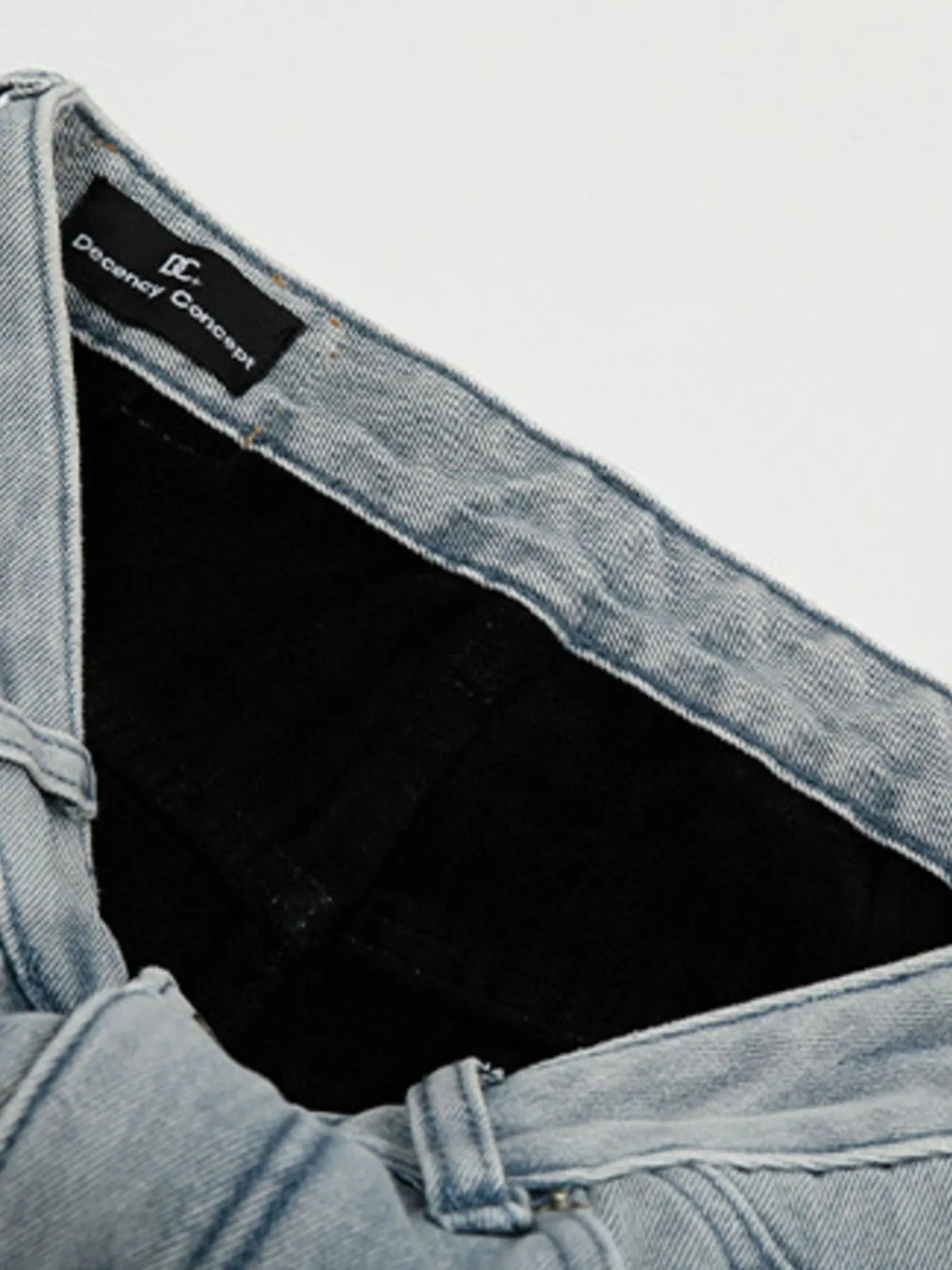Men's Washed Wide Leg Relaxed Fit Denim Jeans