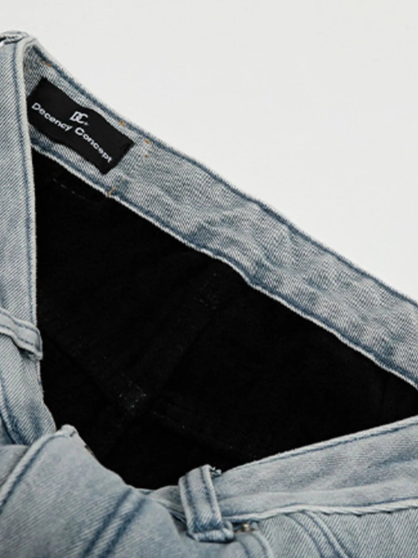 Men's Washed Wide Leg Relaxed Fit Denim Jeans