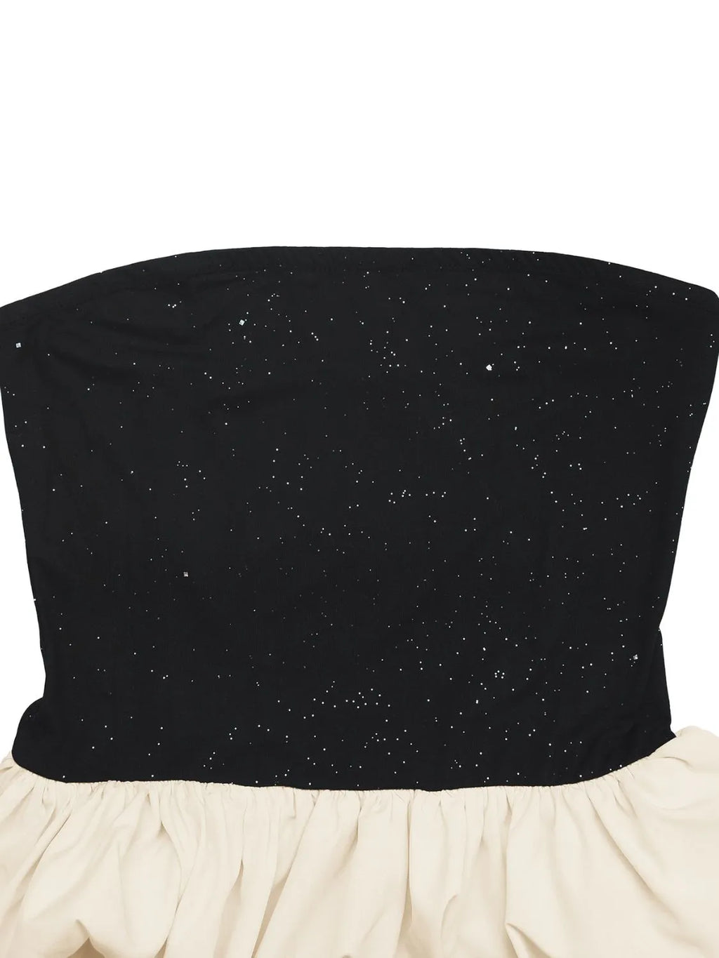 Ruffled Bubble Hem Tube Top