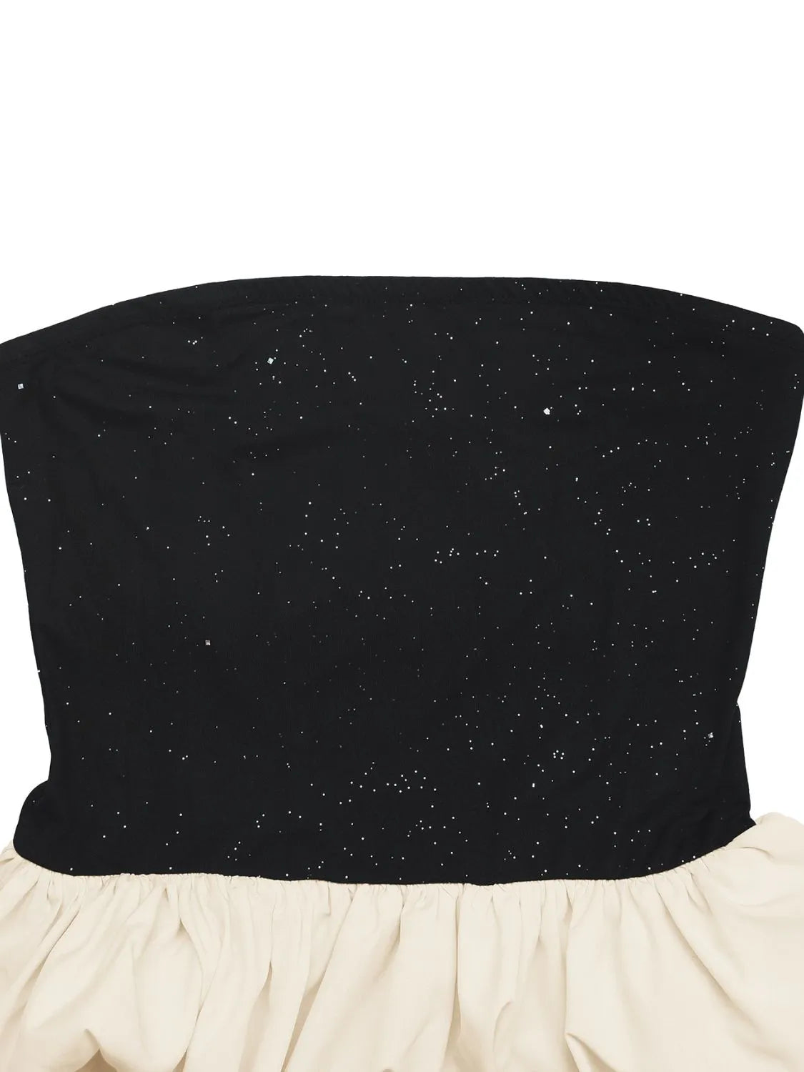 Ruffled Bubble Hem Tube Top