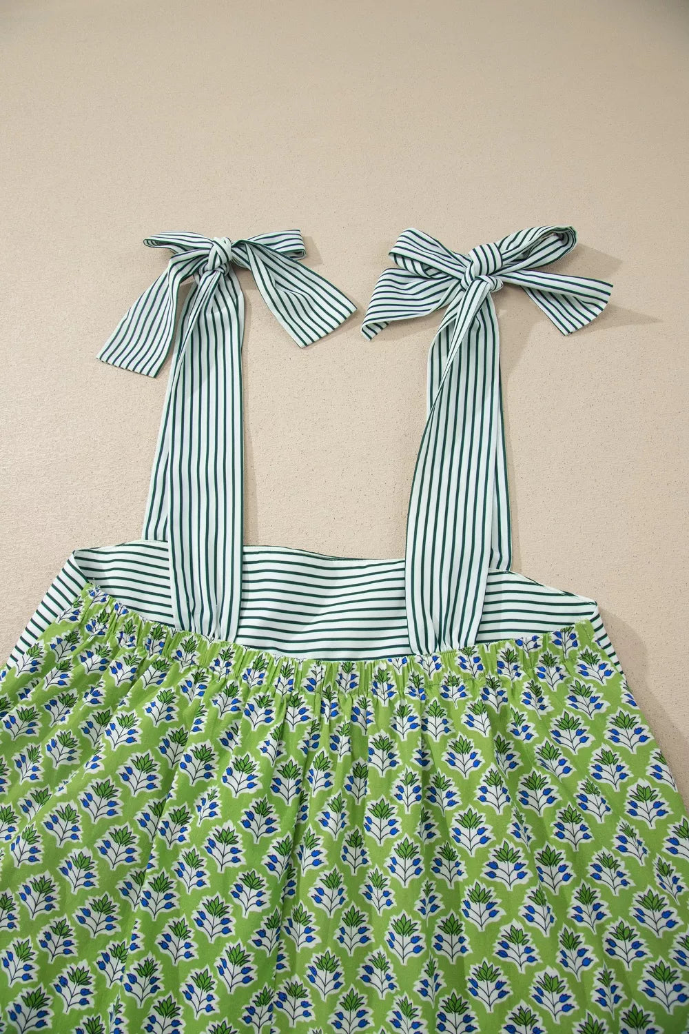 Tie-Strap Floral Print Tank