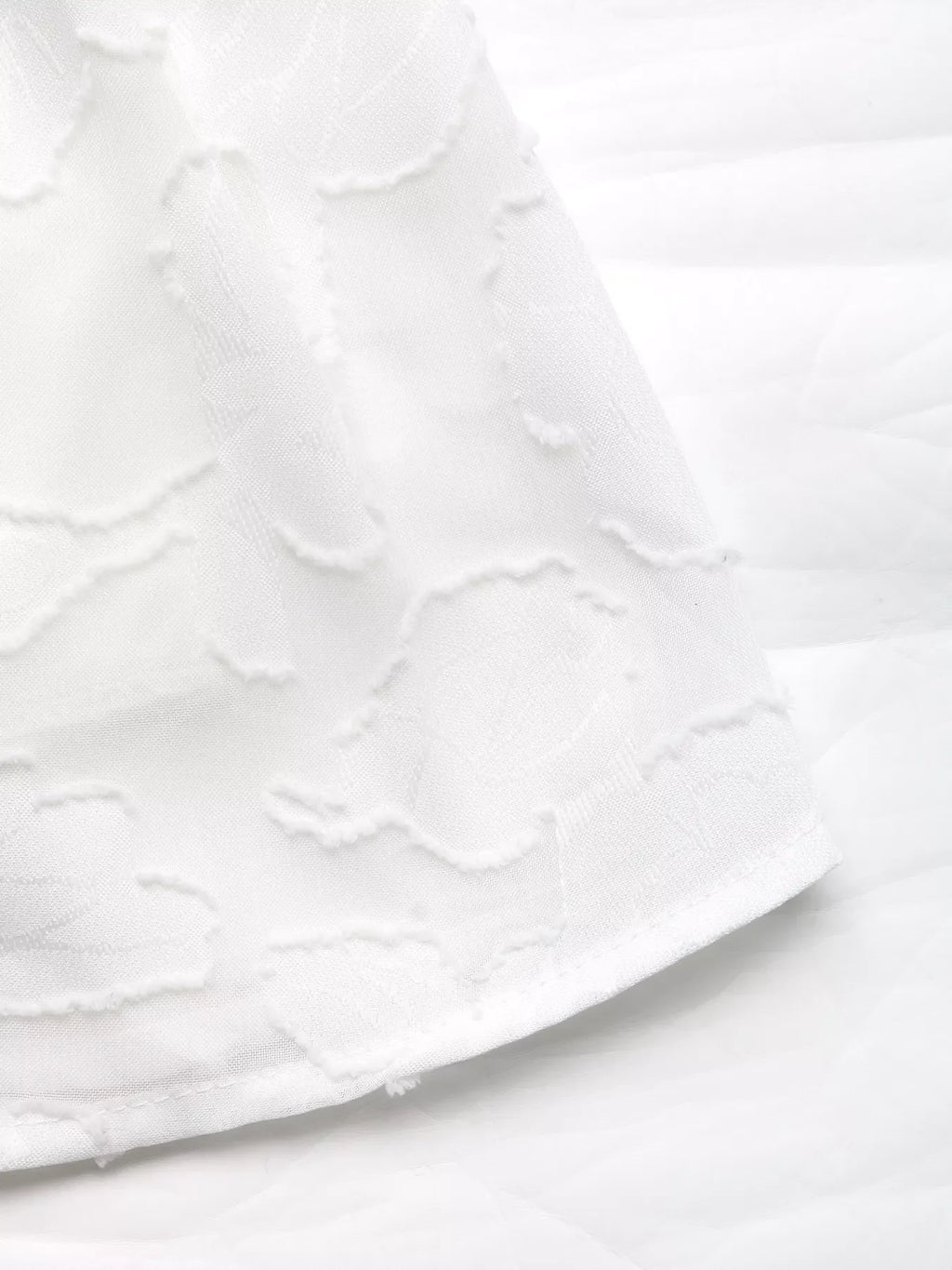 Smocked Crop Top & Ruffle Mini Skirt Set