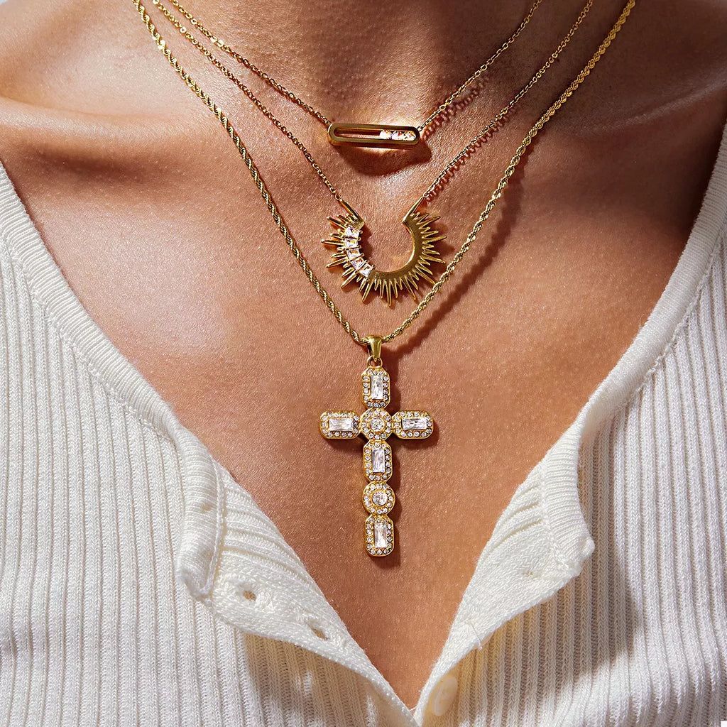 18K Gold-Plated Pendant Necklace