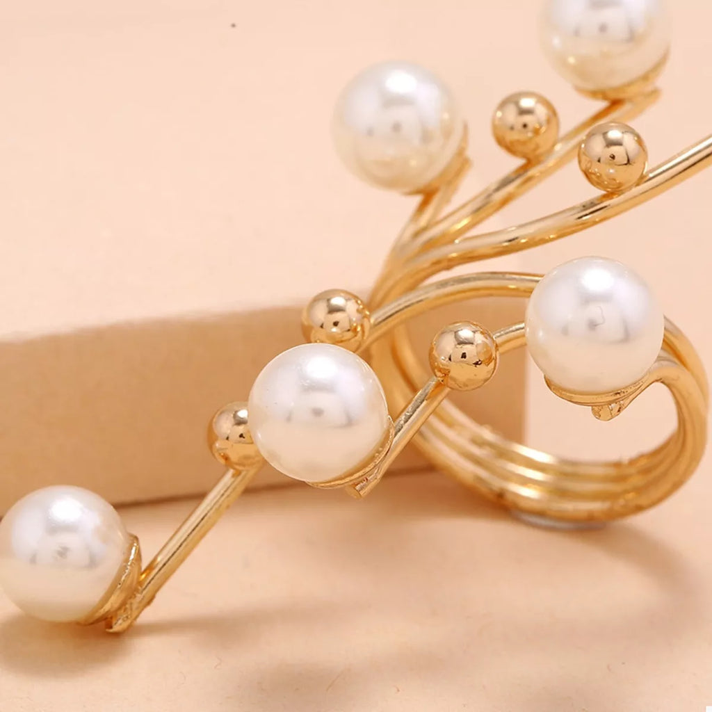 Alloy Pearl Bypass Ring