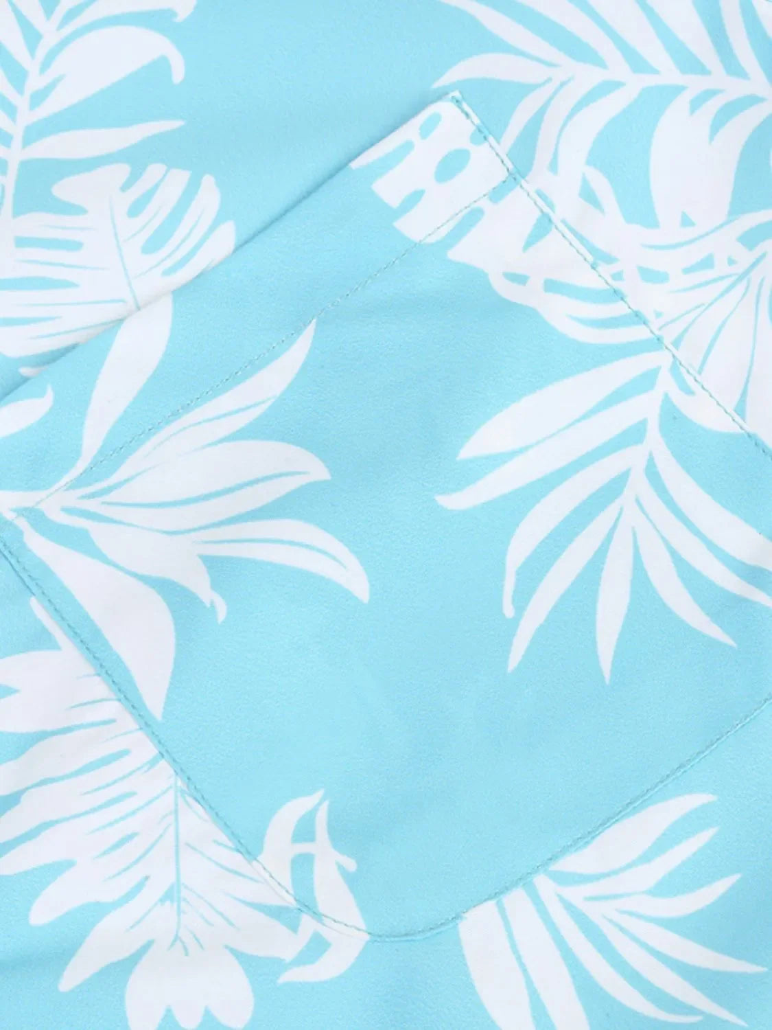 Men's Hawaiian Print Short Sleeve Button Down Shirt