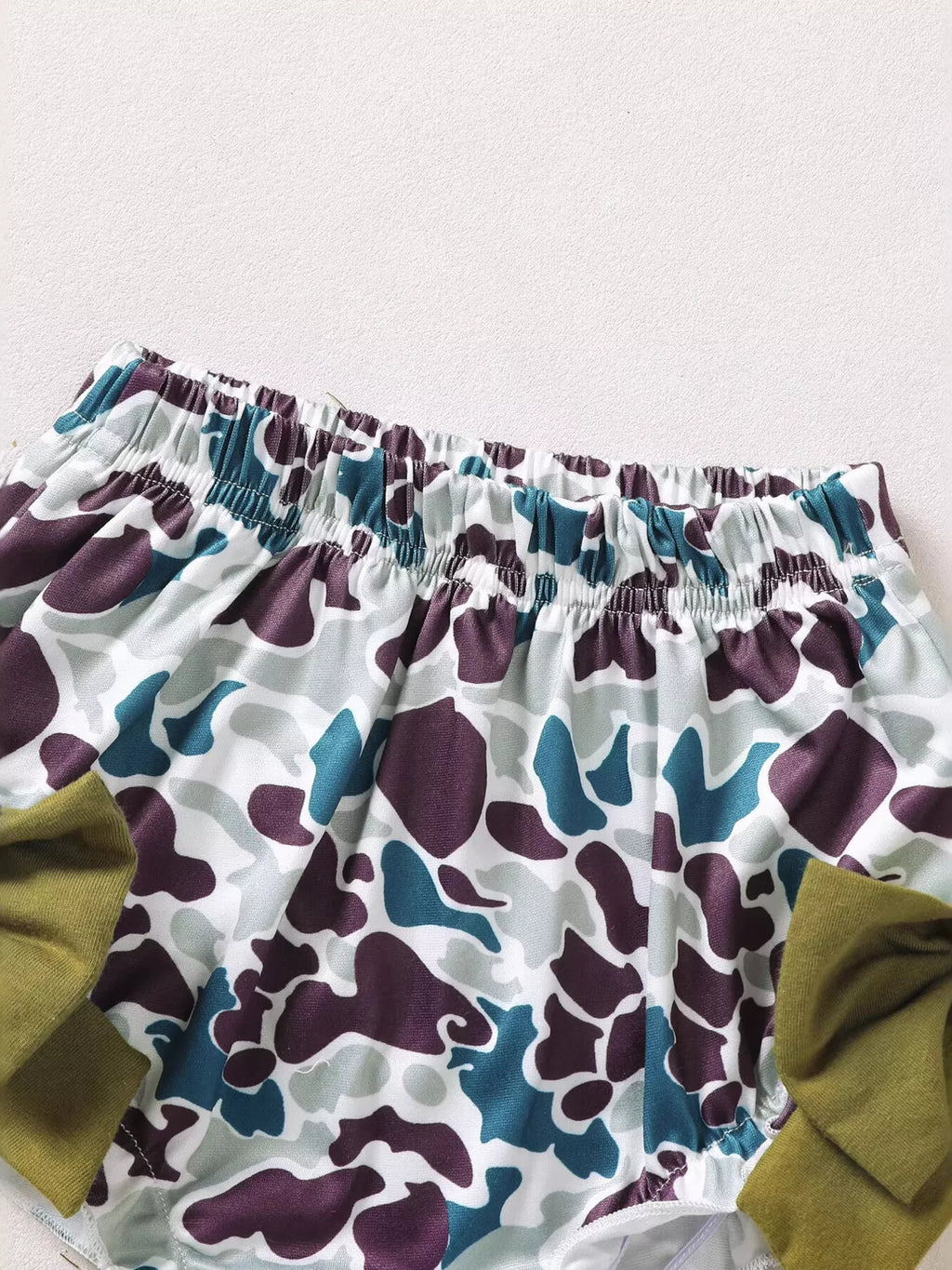 Children's Embroidered Top and Camo Bottom Set