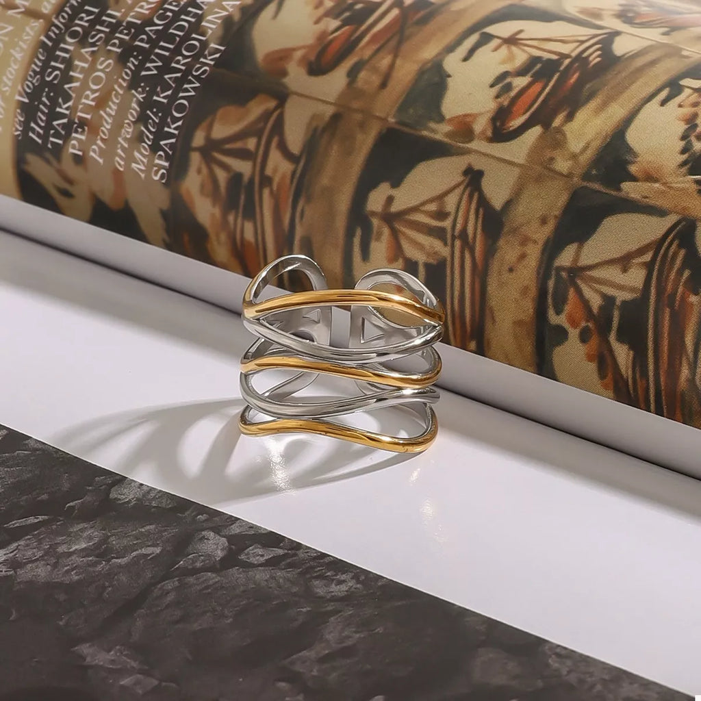 Two-Tone Open Ring