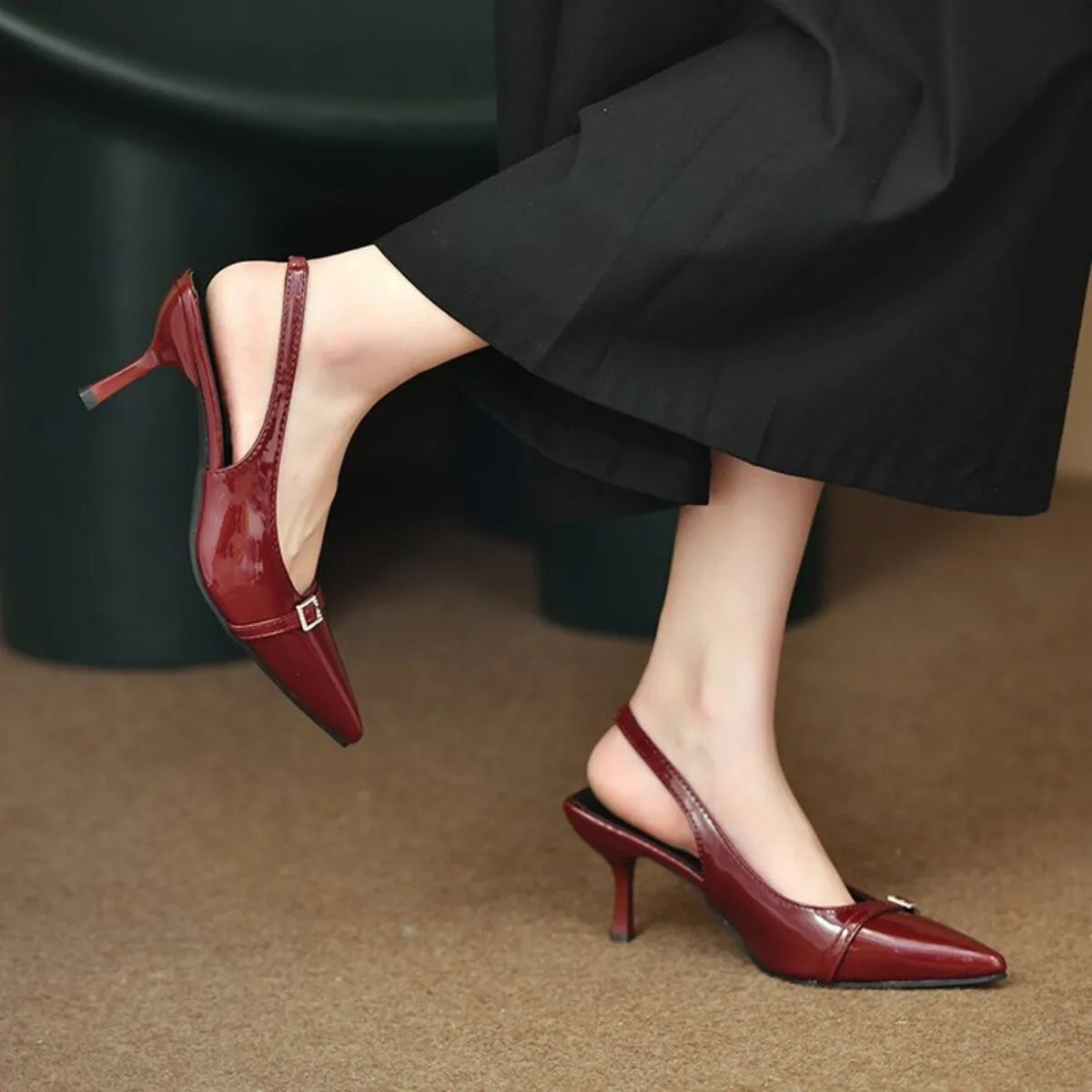 Pointed Toe Slingback Pumps