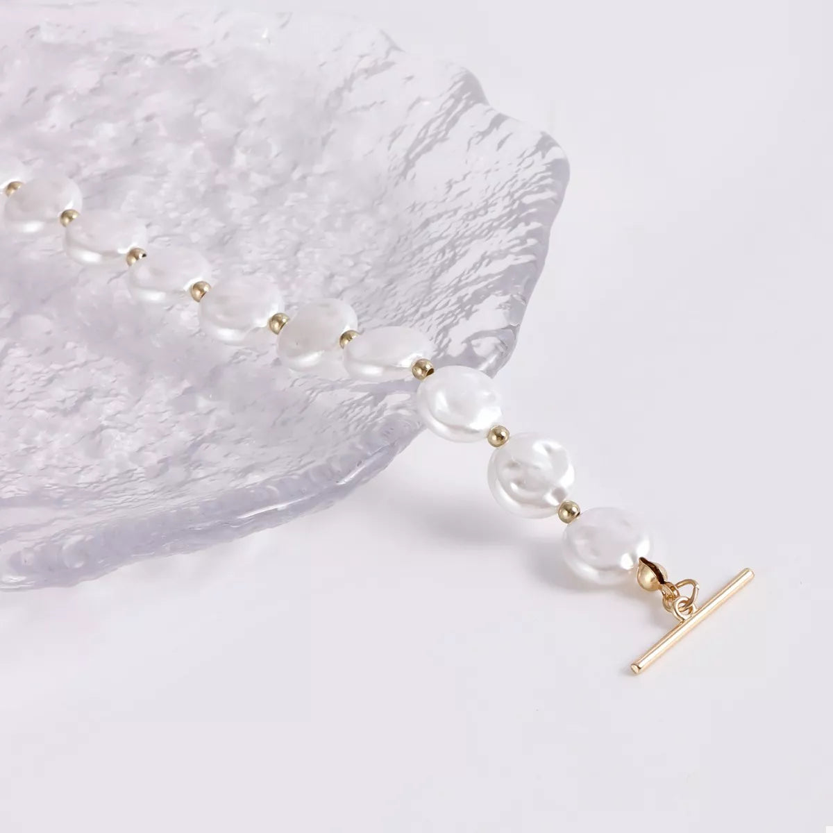 18K Gold-Plated Pearl Drop Necklace
