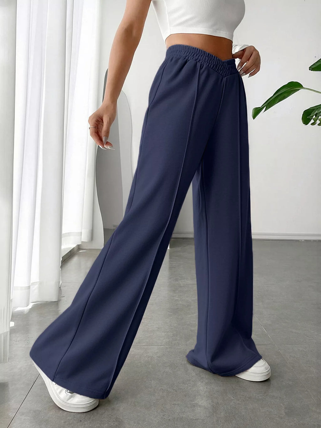 Wide Leg High Waist Pants