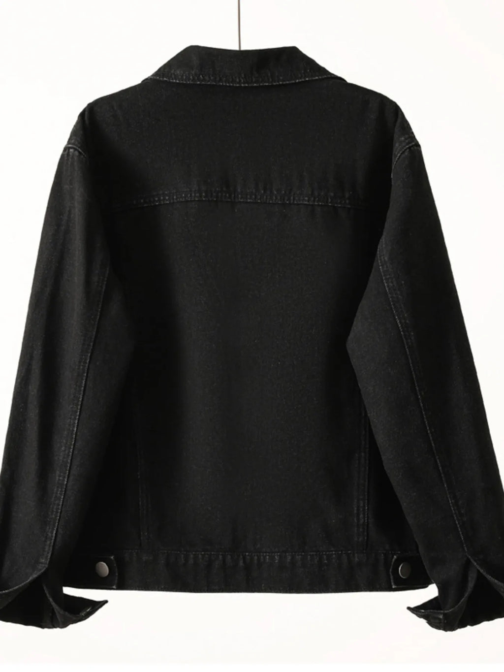 Button Up Long Sleeve Denim Jacket
