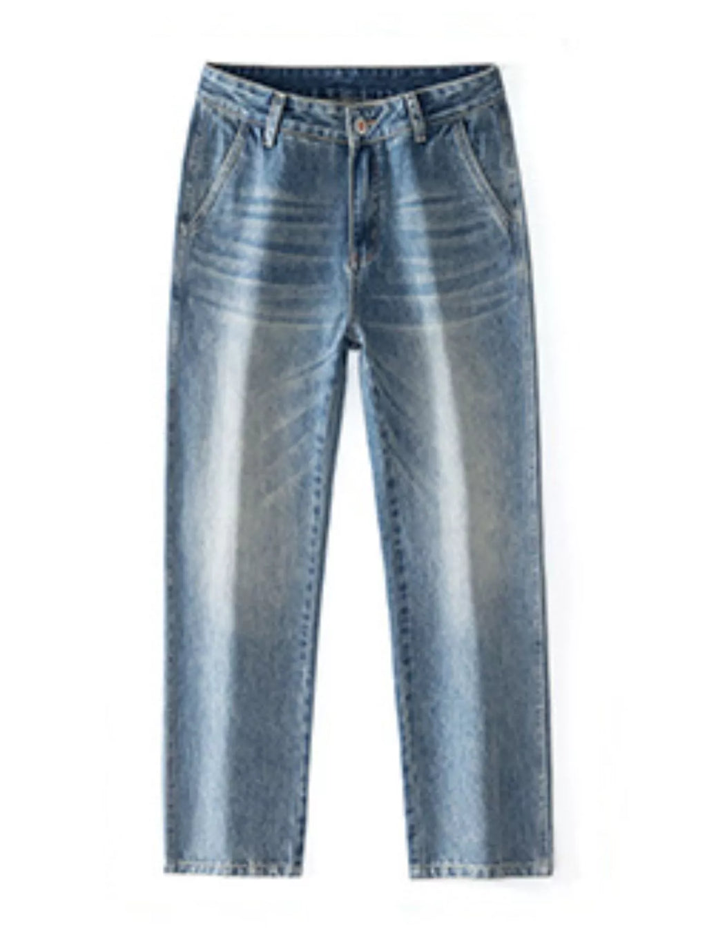 Men's Loose Fit Washed Jeans