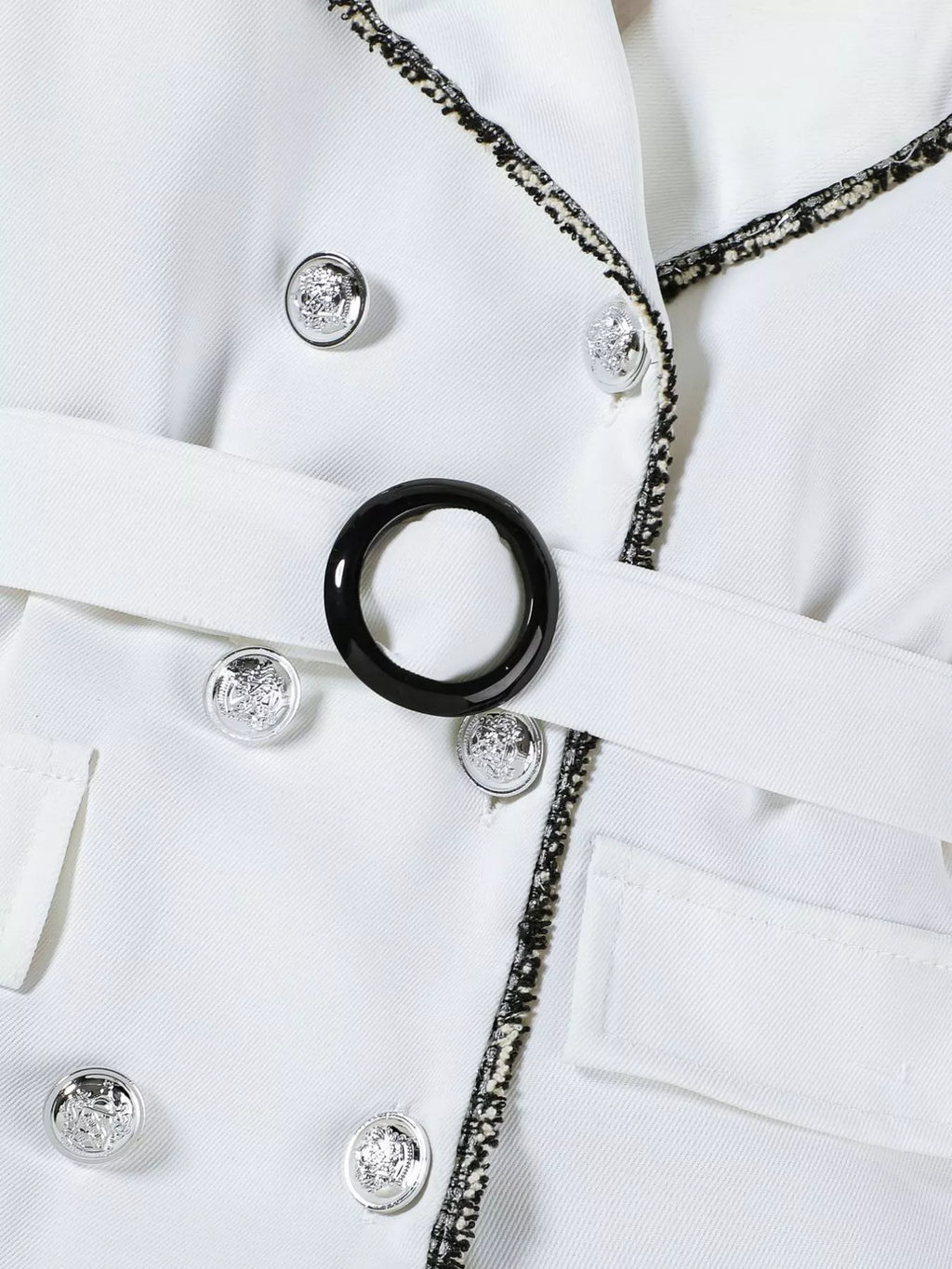 Children's Double Breasted Belt Dress