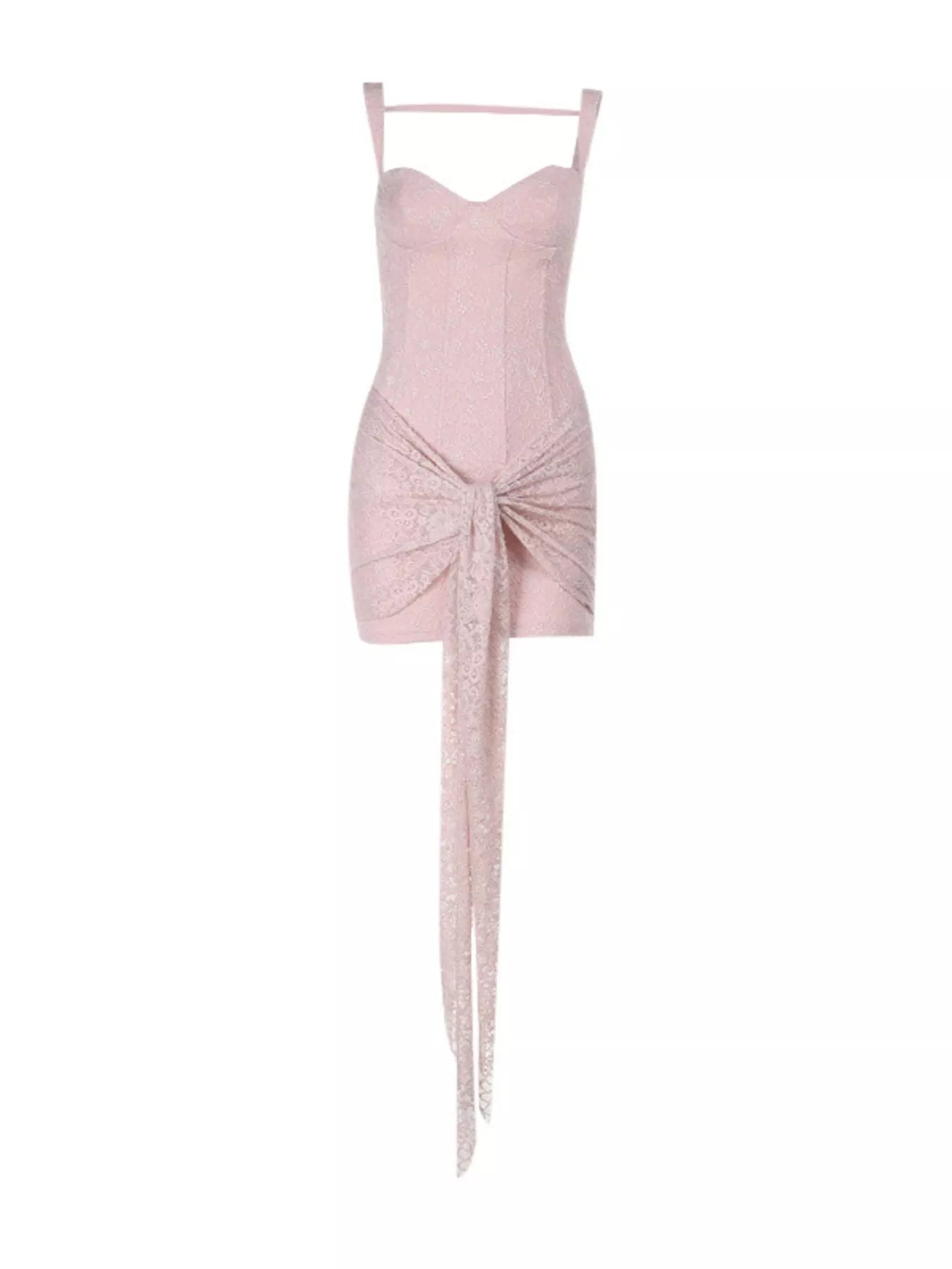 Sweetheart Neck Wide Strap Mini Dress