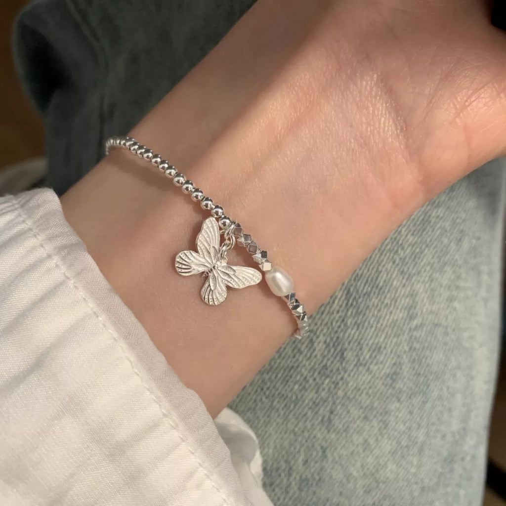 925 Sterling Silver Butterfly Bracelet