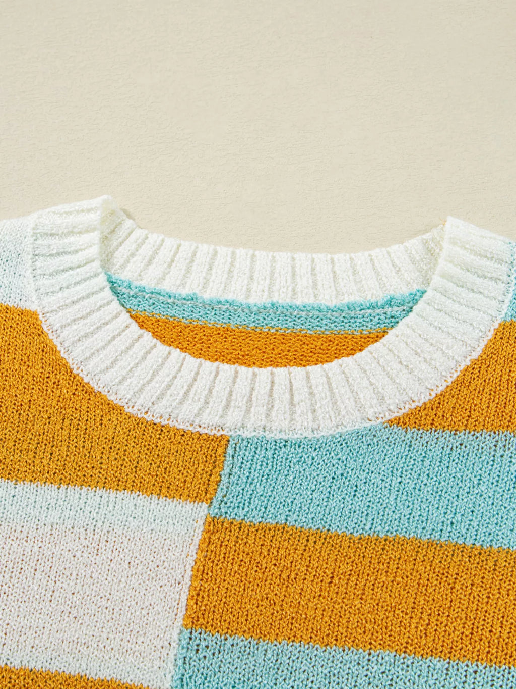Color Block Striped Sweater