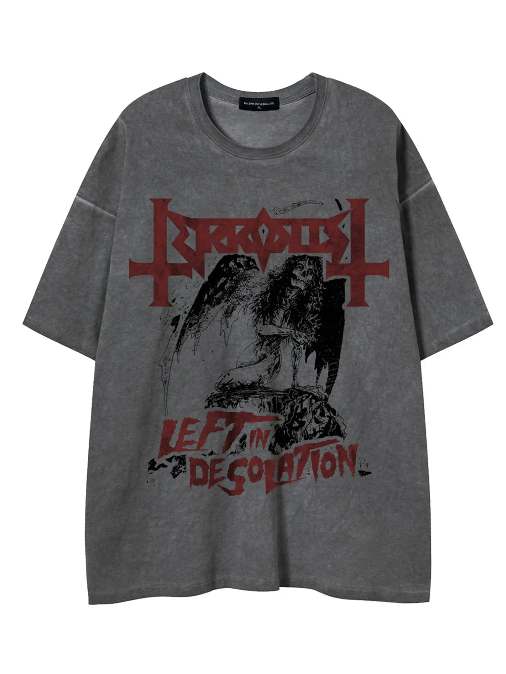 Men's Vintage Washed Graphic Oversized T-Shirt
