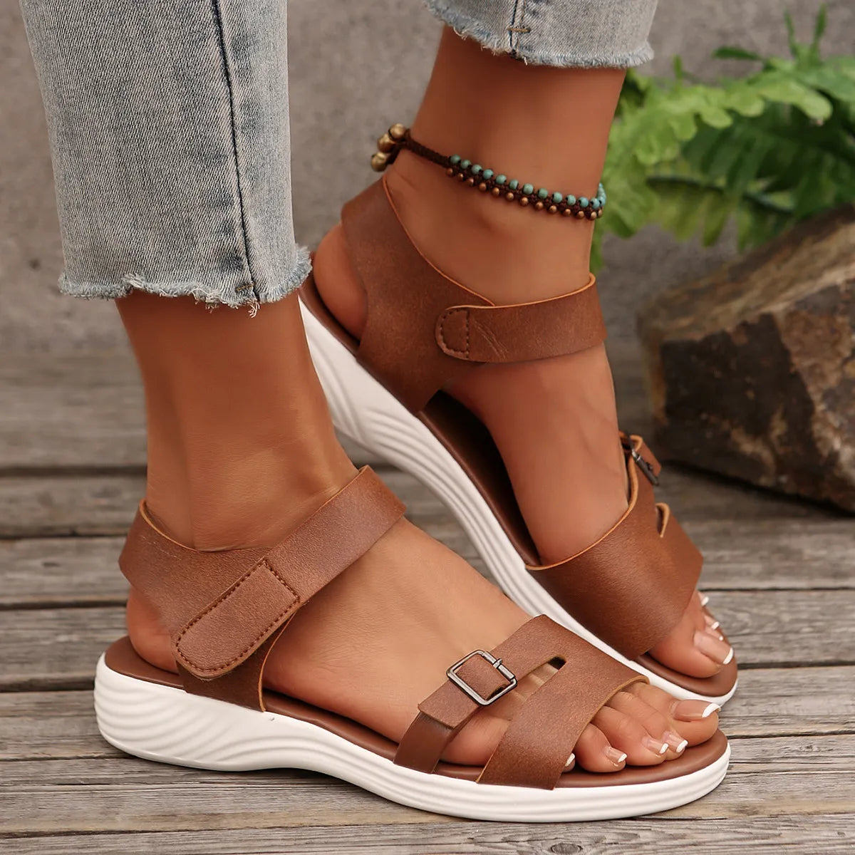 Open Toe Wedge Sandals