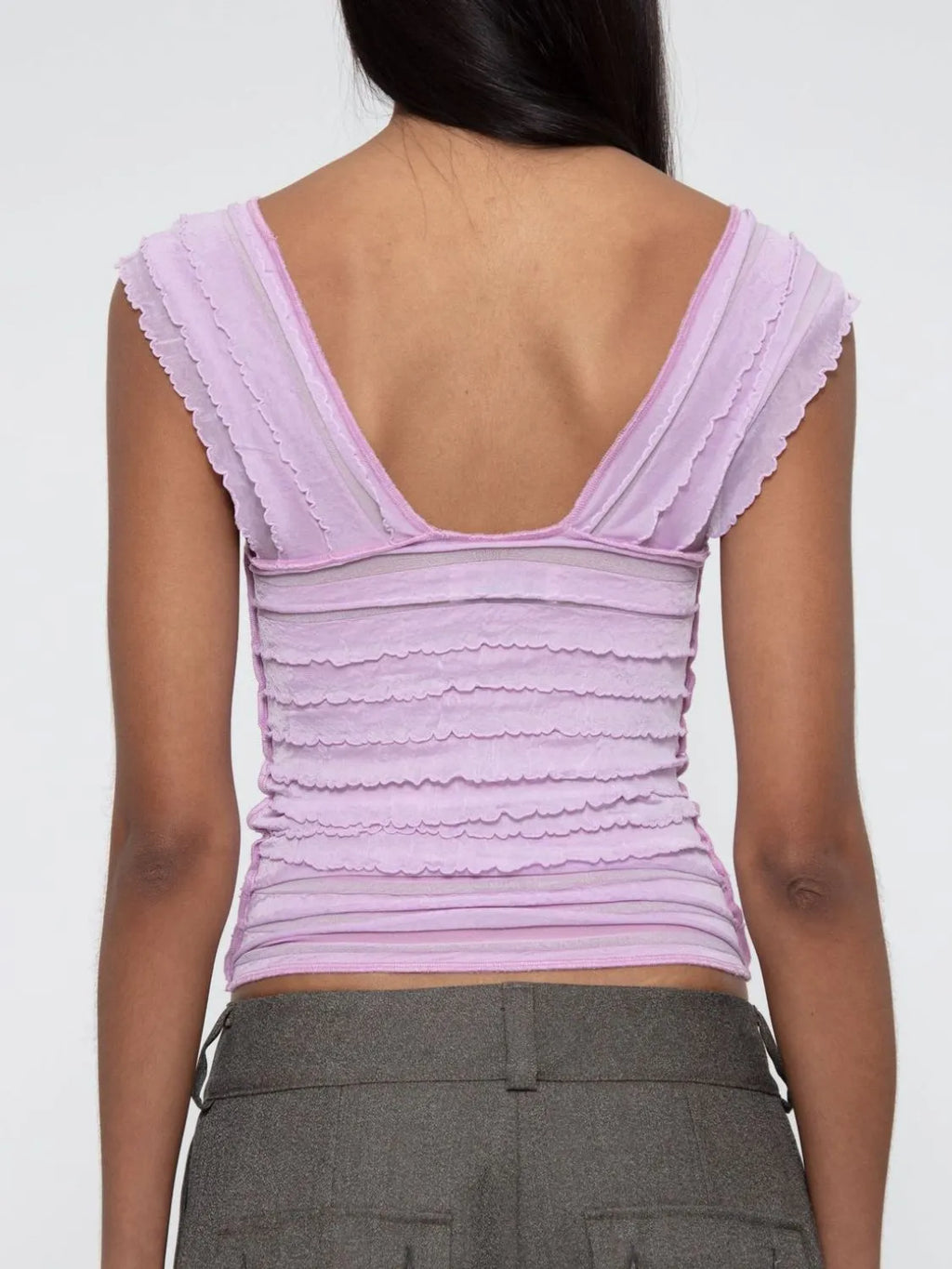 Ruched Solid Tank