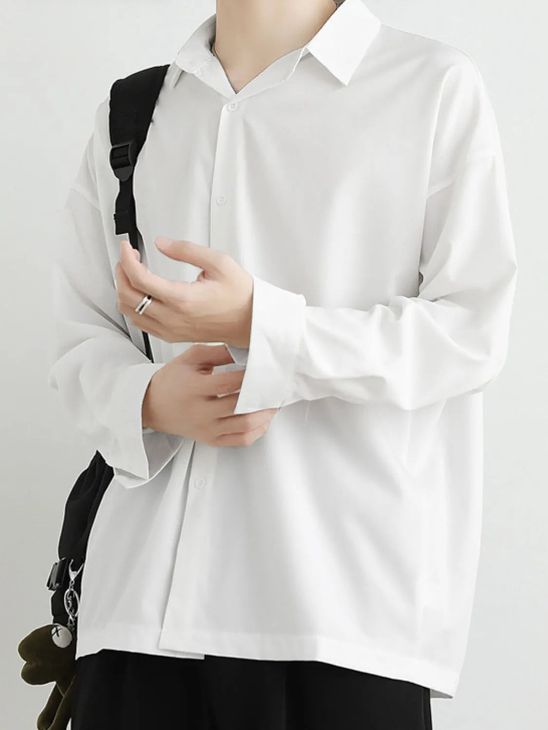 Men's Full Size Button Up Long Sleeve Shirt Plus Size