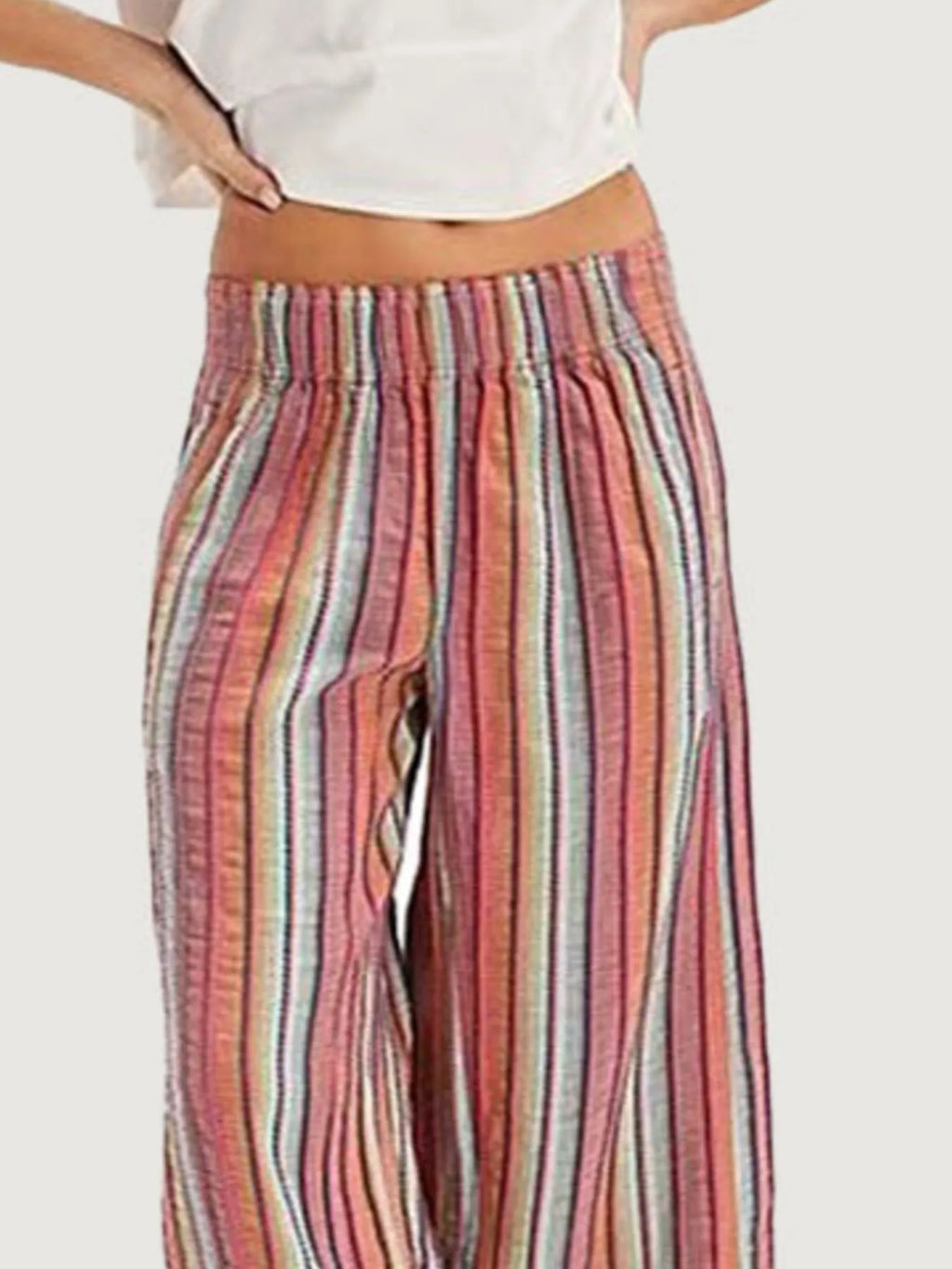 Striped Wide Leg Pants