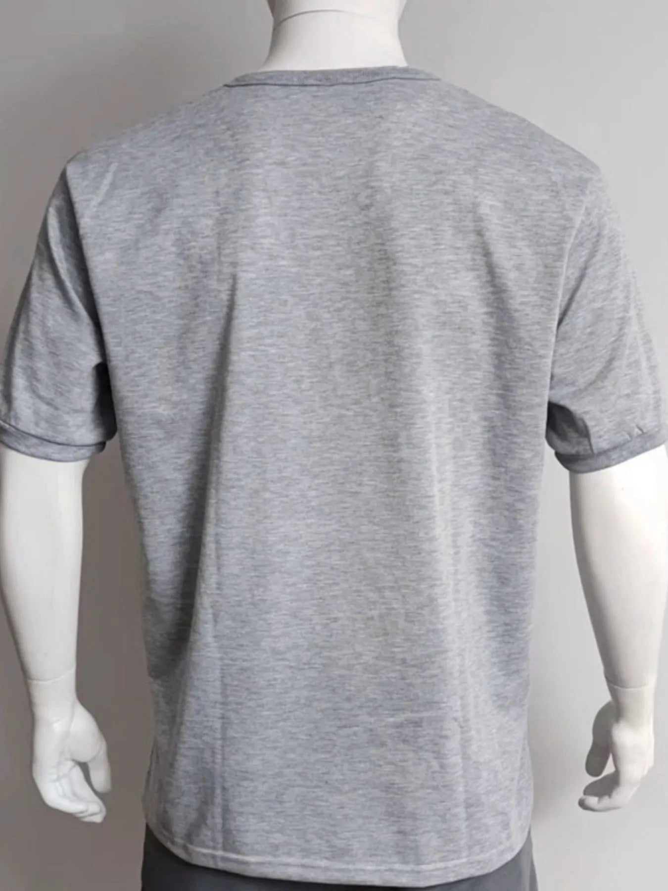 Men's Full Size Button Detail Short Sleeve Top Plus Size