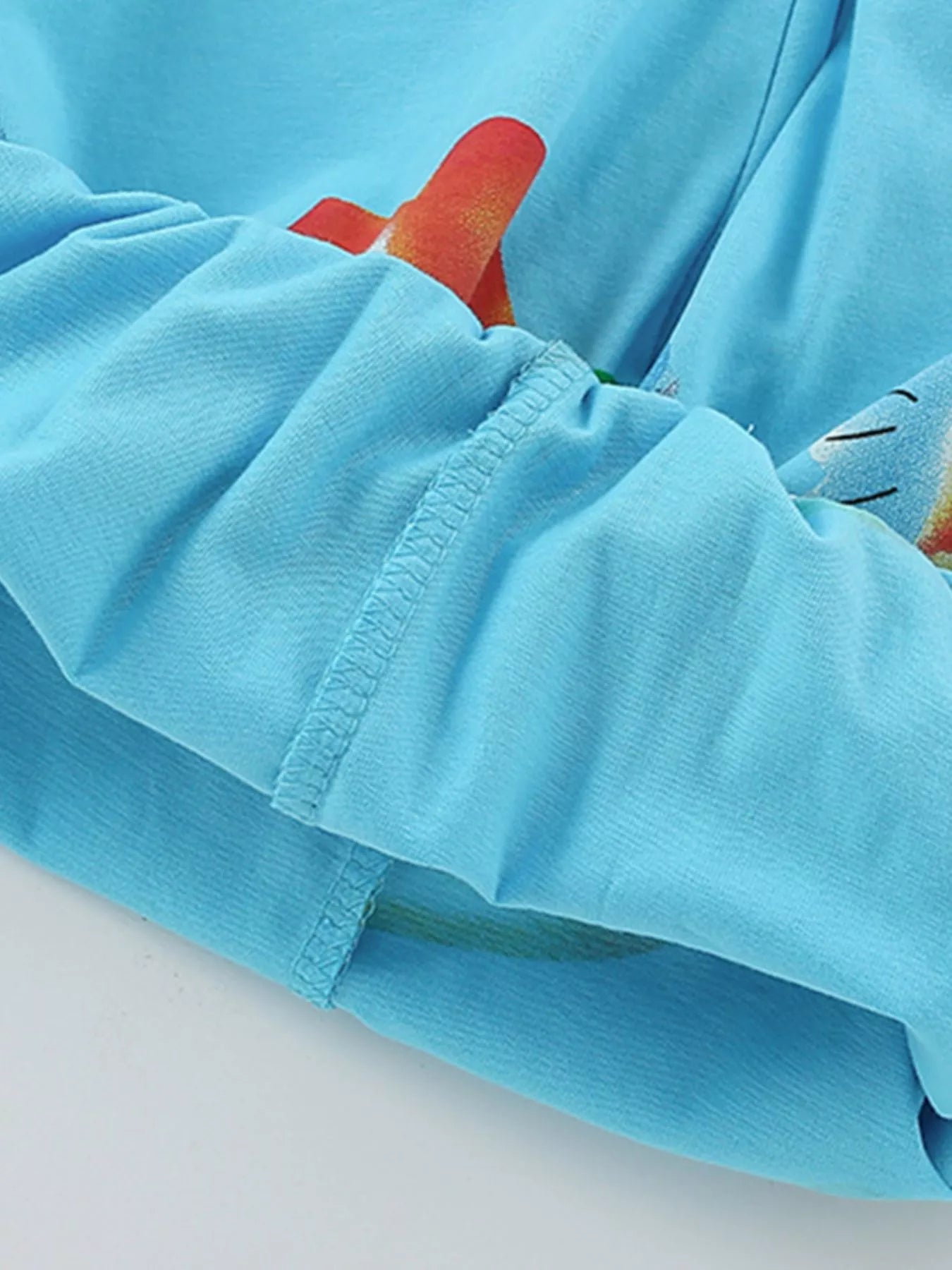 Children's Rainbow Shark Print Tee and Shorts Set