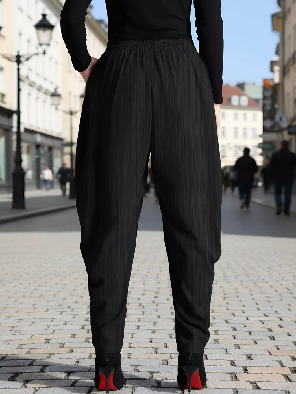 Plus Size Elastic Waist Causal Pants