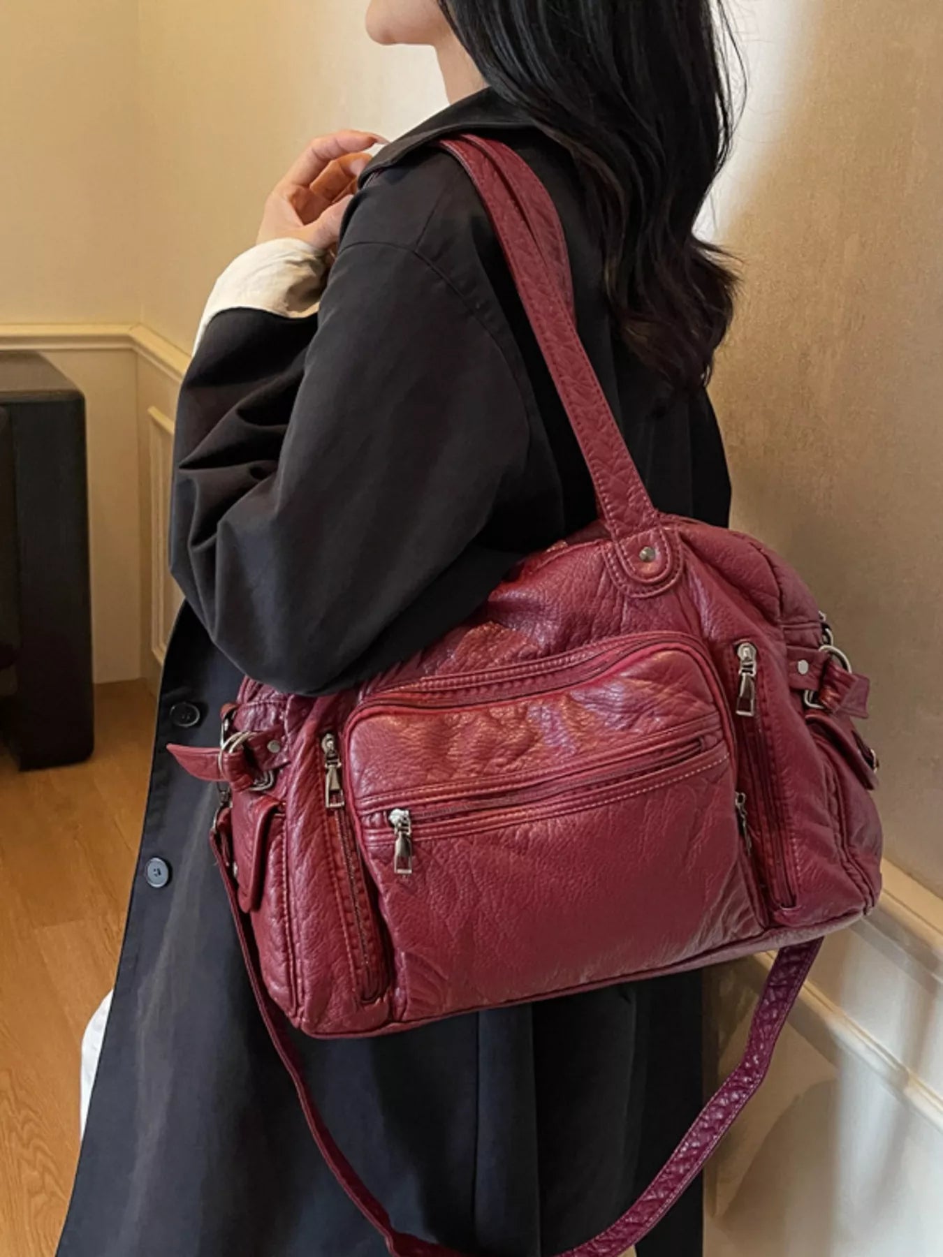 Multi Pocket Shoulder Bag