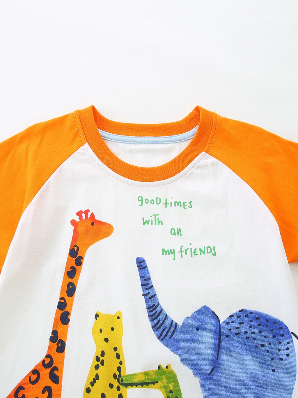 Children's Animal Print Tee & Plaid Shorts Set