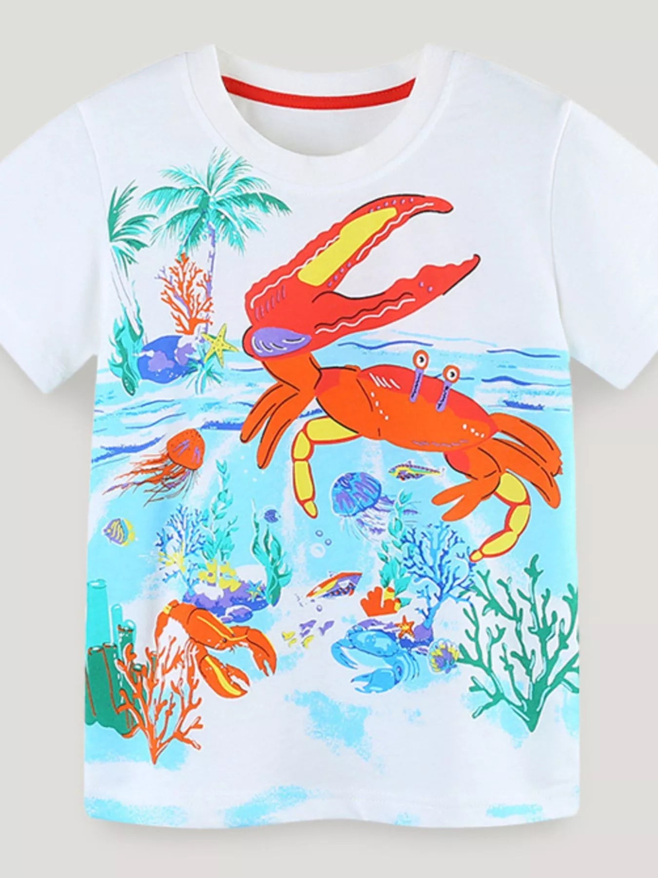 Children's Crab Round Neck T-Shirt
