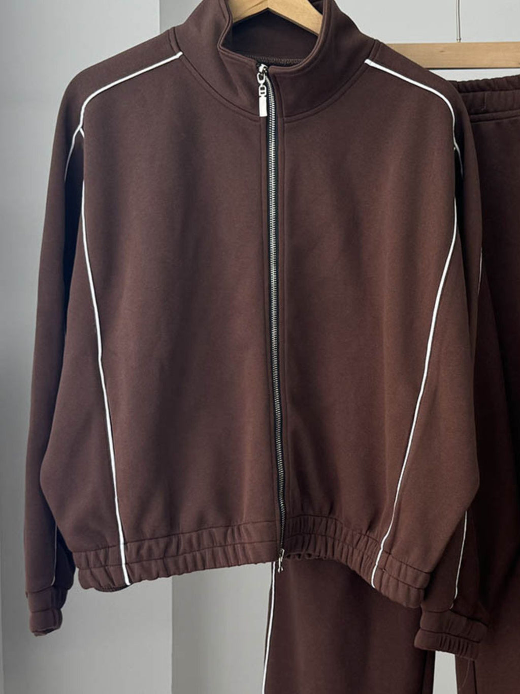 Zip Up Outerwear and Joggers Set