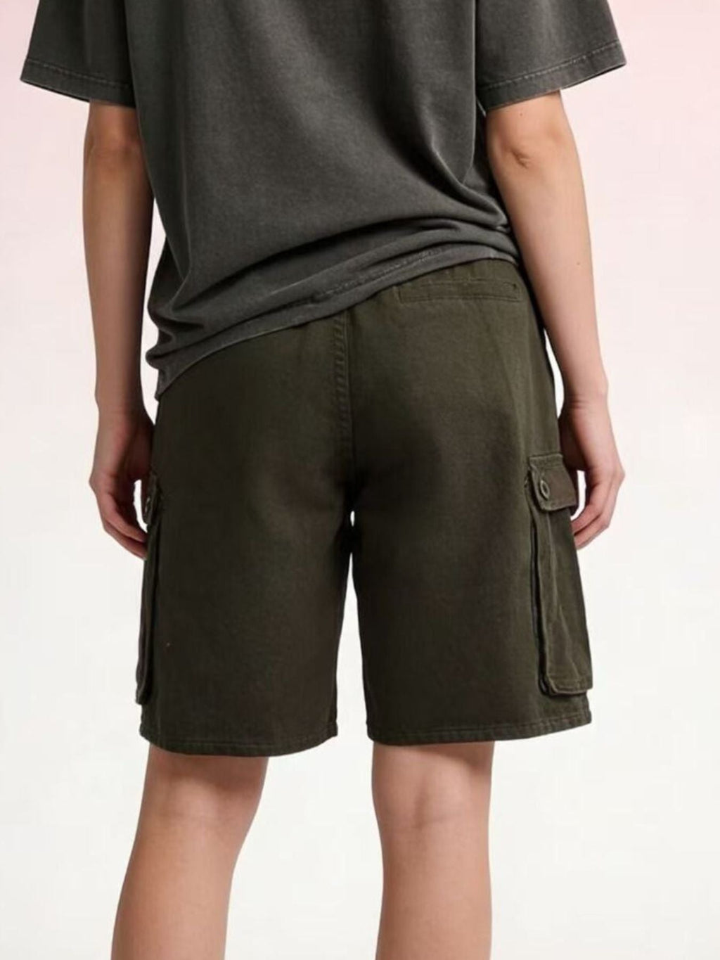 Cargo Shorts with Drawstring