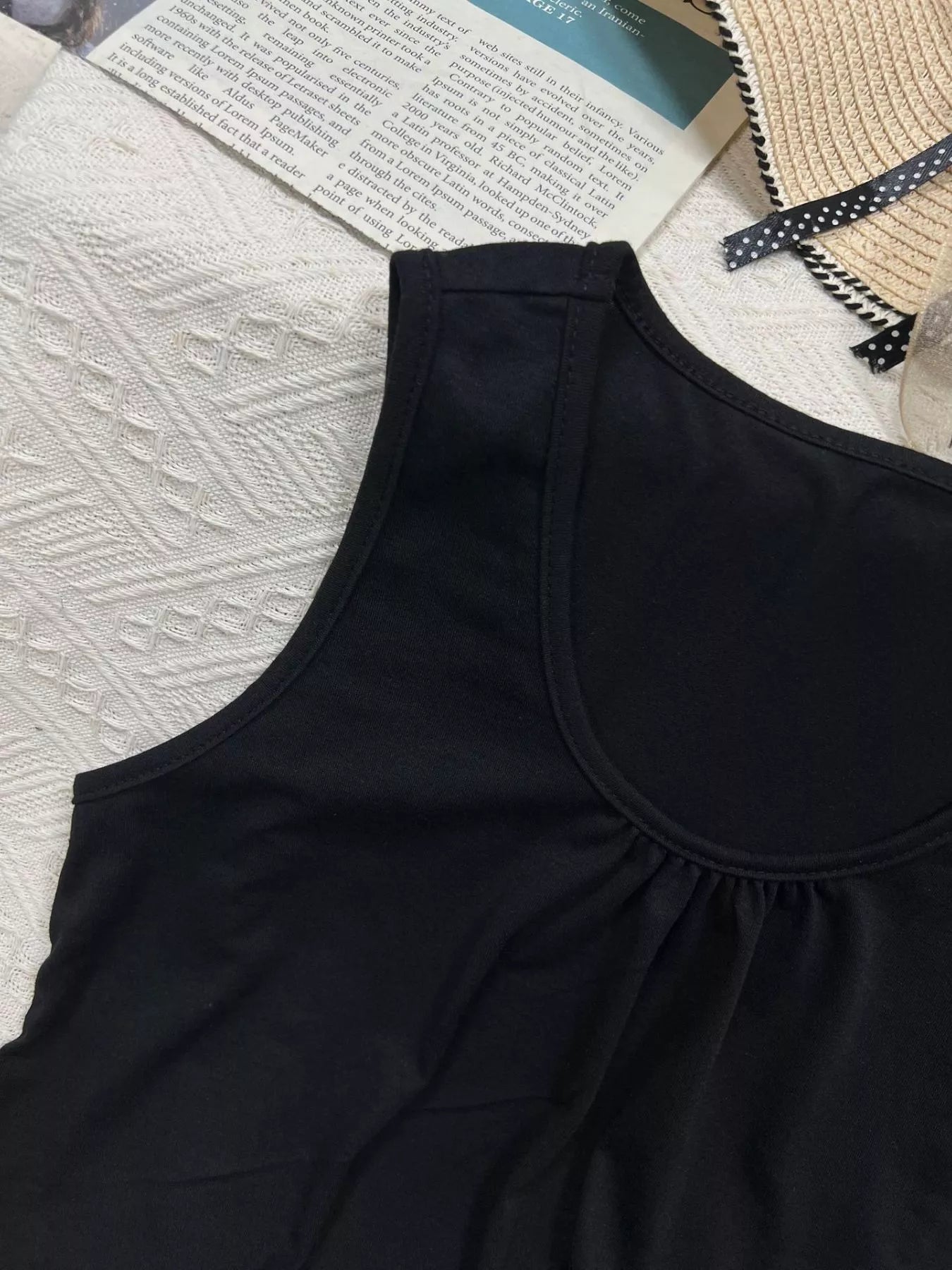 Solid Color Round Neck Tank