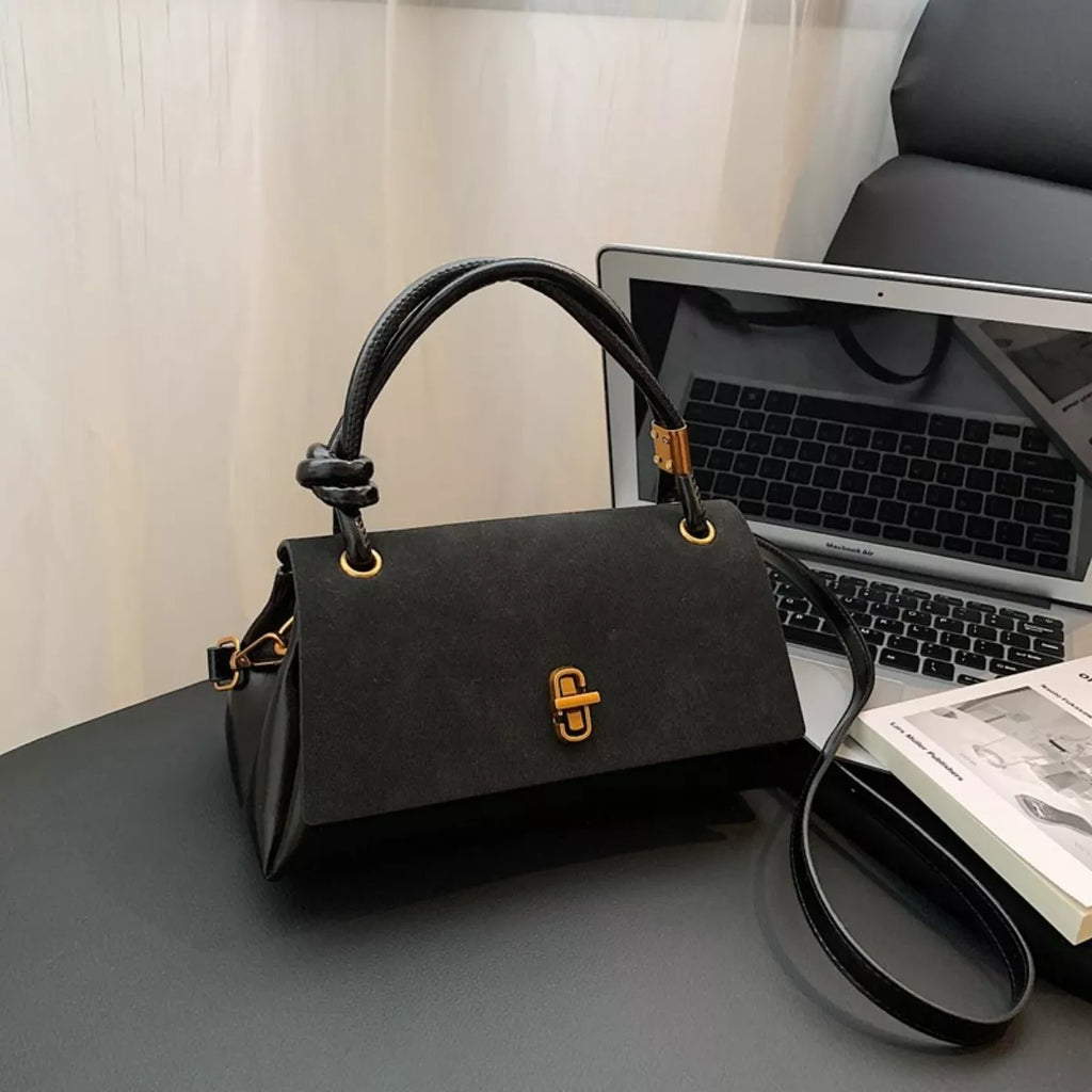 Flap Crossbody Bag with Top Handle