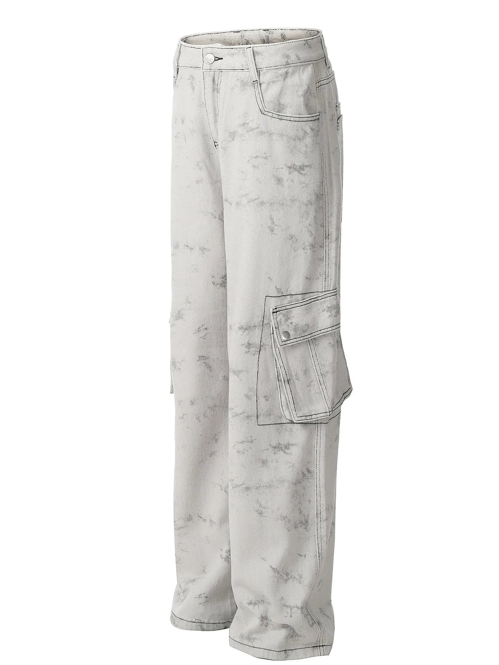 Men's Contrast Stitching Loose Fit Pants
