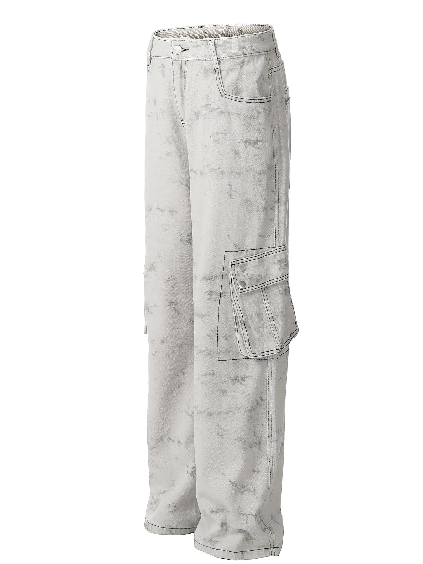 Men's Contrast Stitching Loose Fit Pants