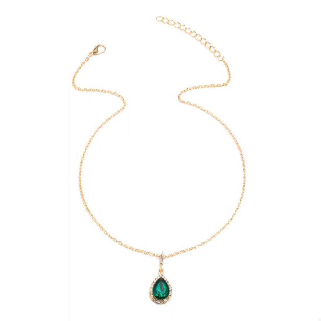 18K Gold-Plated Teardrop Pendant Necklace