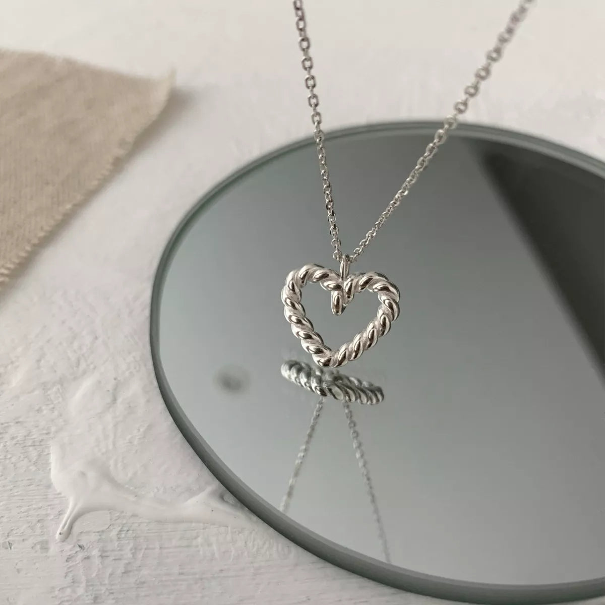 925 Sterling Silver Heart Necklace