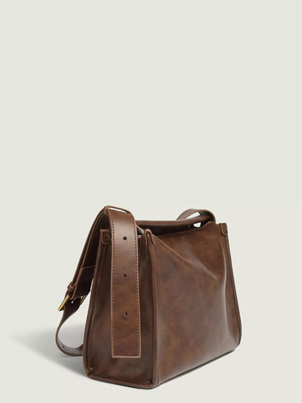 Vintage Style Leather Shoulder Bag