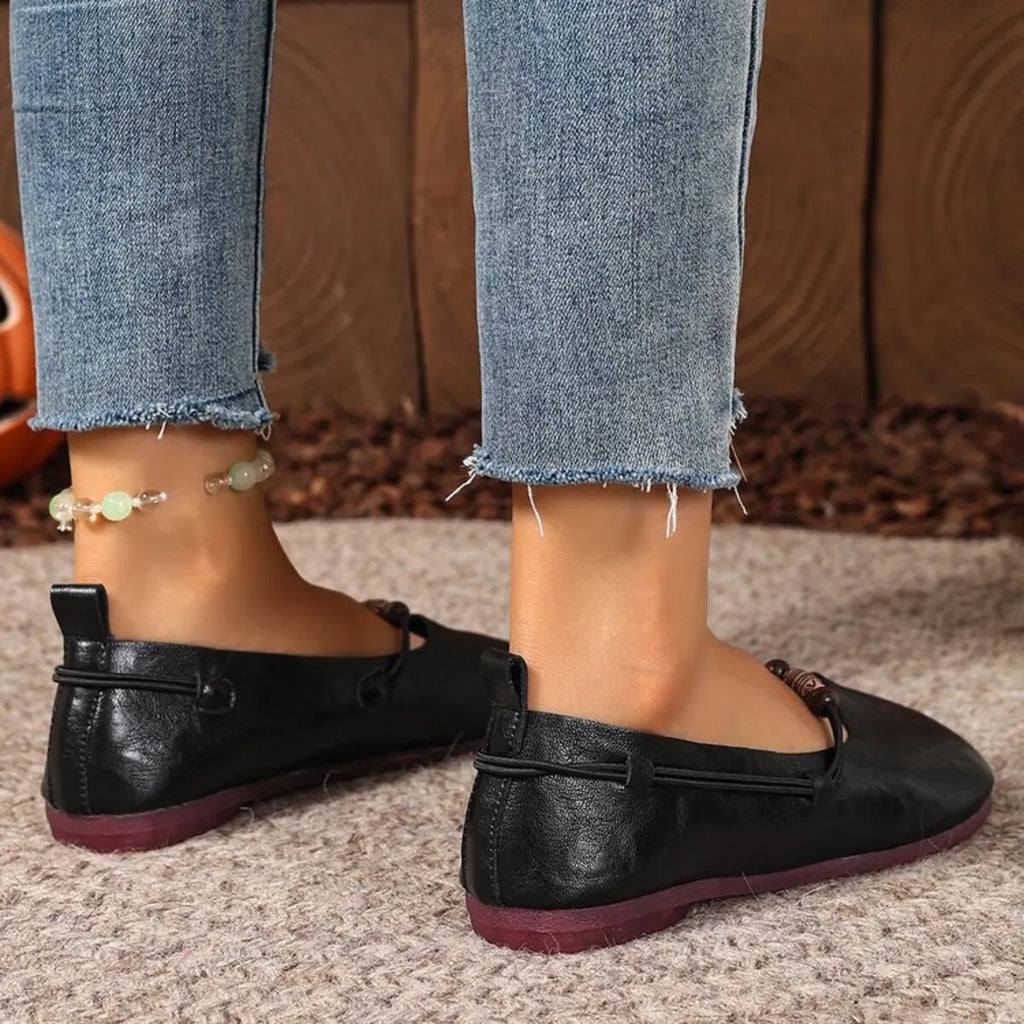 Round Toe Flats Slip-Ons